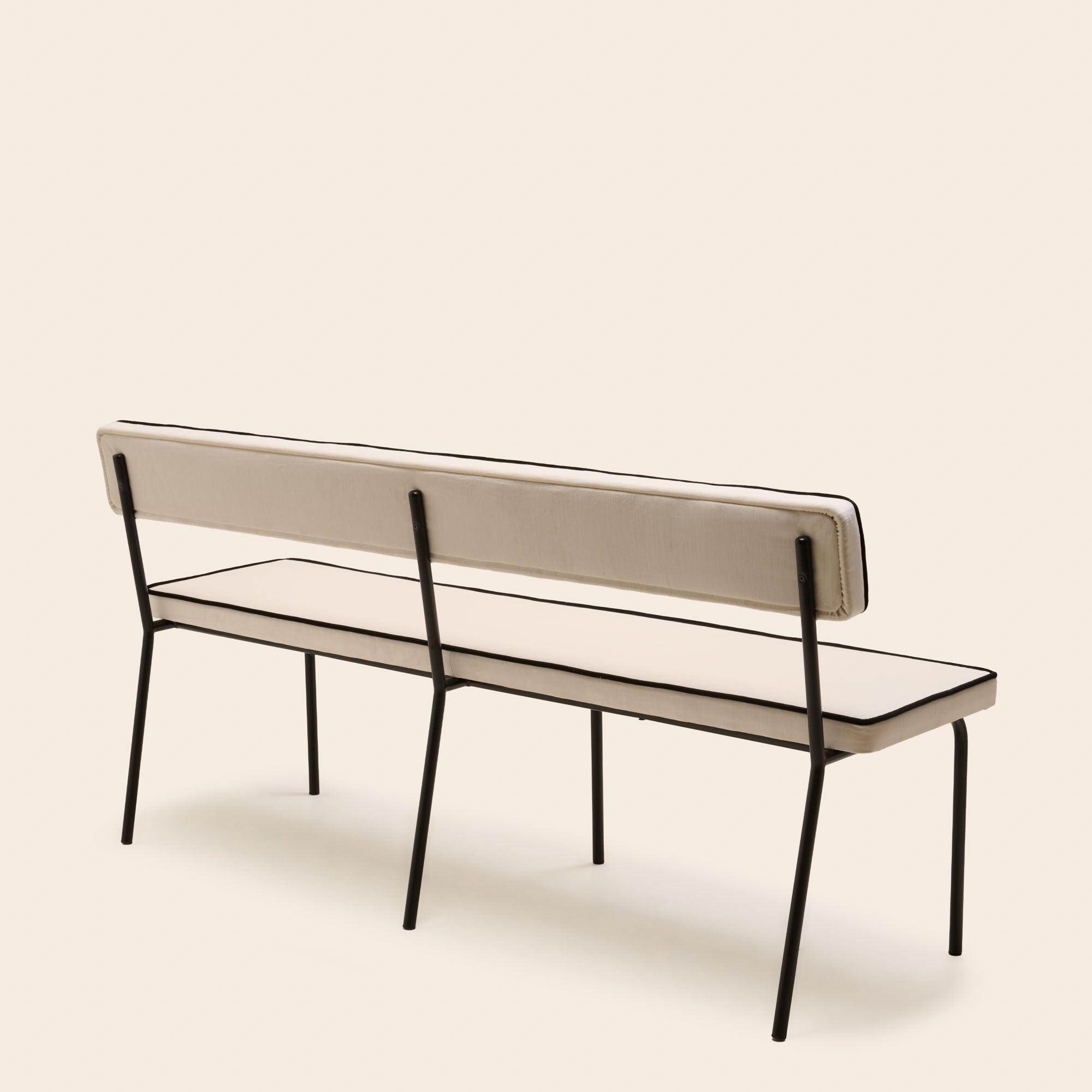 Banc YSABEAU dalila ivoire et noir