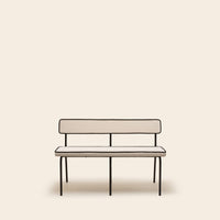 Banc YSABEAU dalila ivoire et noir