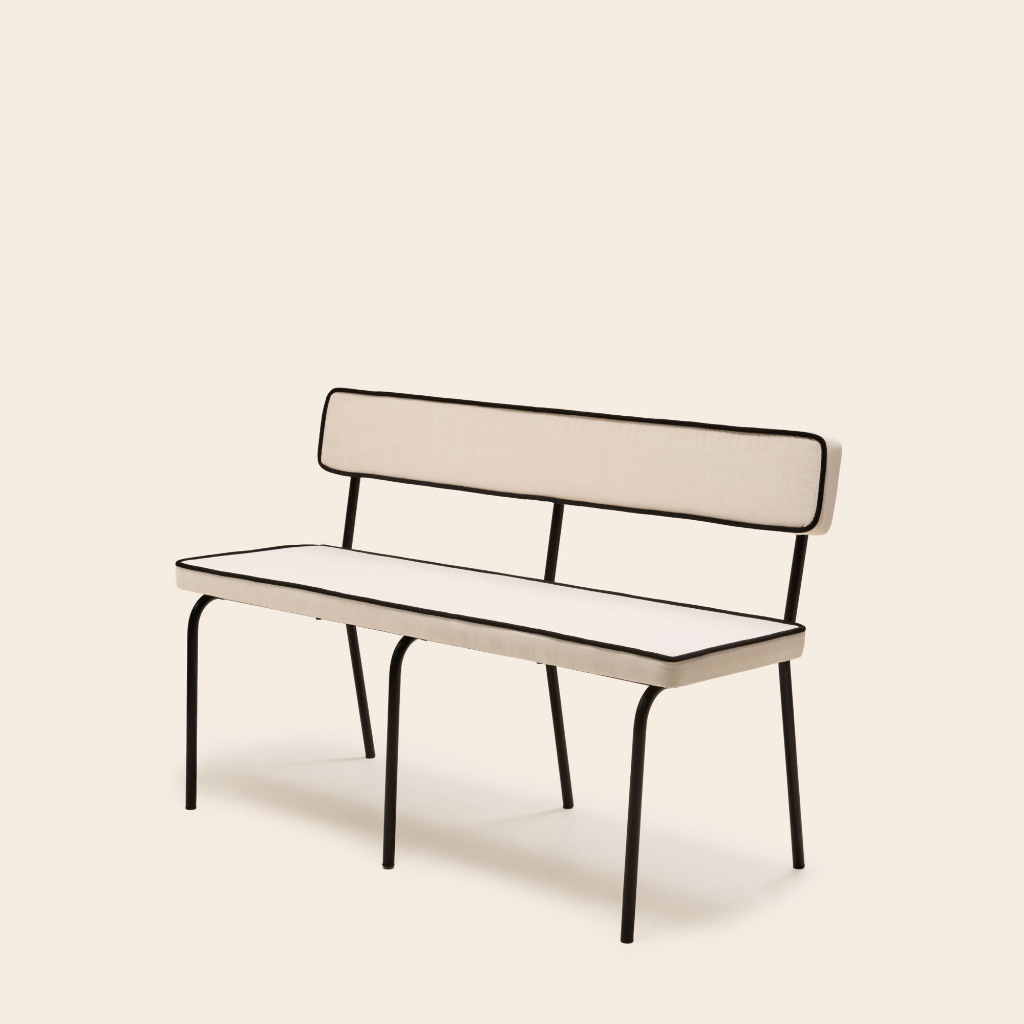 Banc YSABEAU dalila ivoire et noir