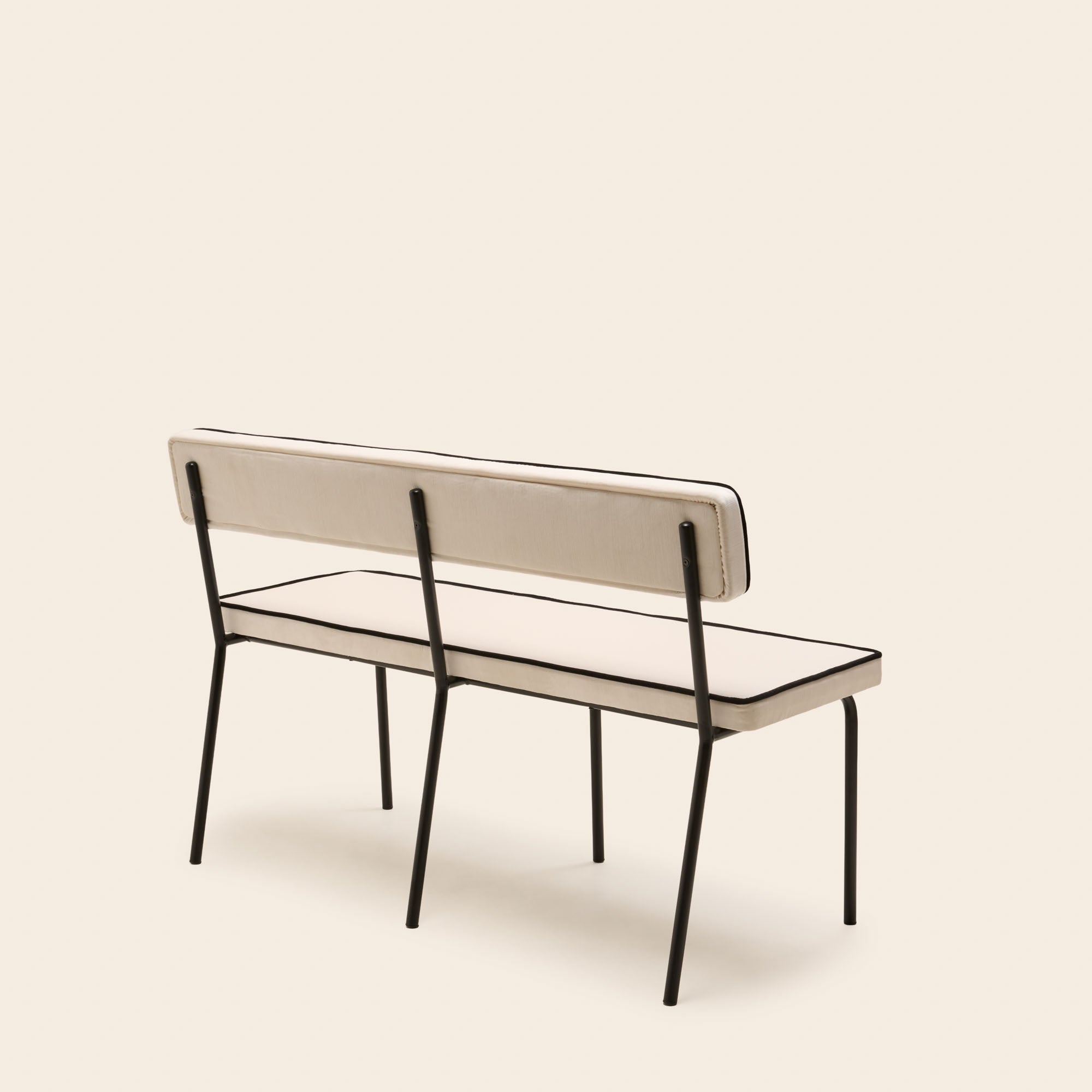 Banc YSABEAU dalila ivoire et noir