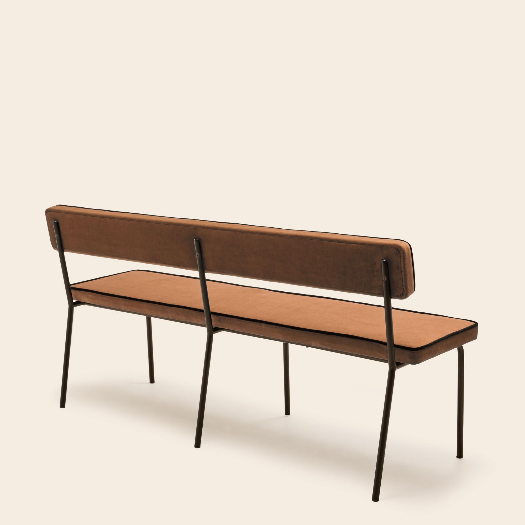 Banc YSABEAU dalila fauve et noir