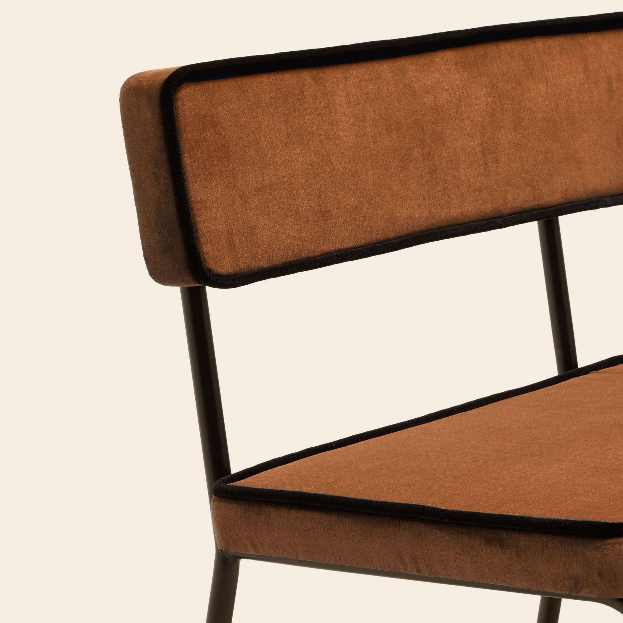 Banc YSABEAU dalila fauve et noir