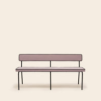 Banc YSABEAU dalila nacre rose et noir
