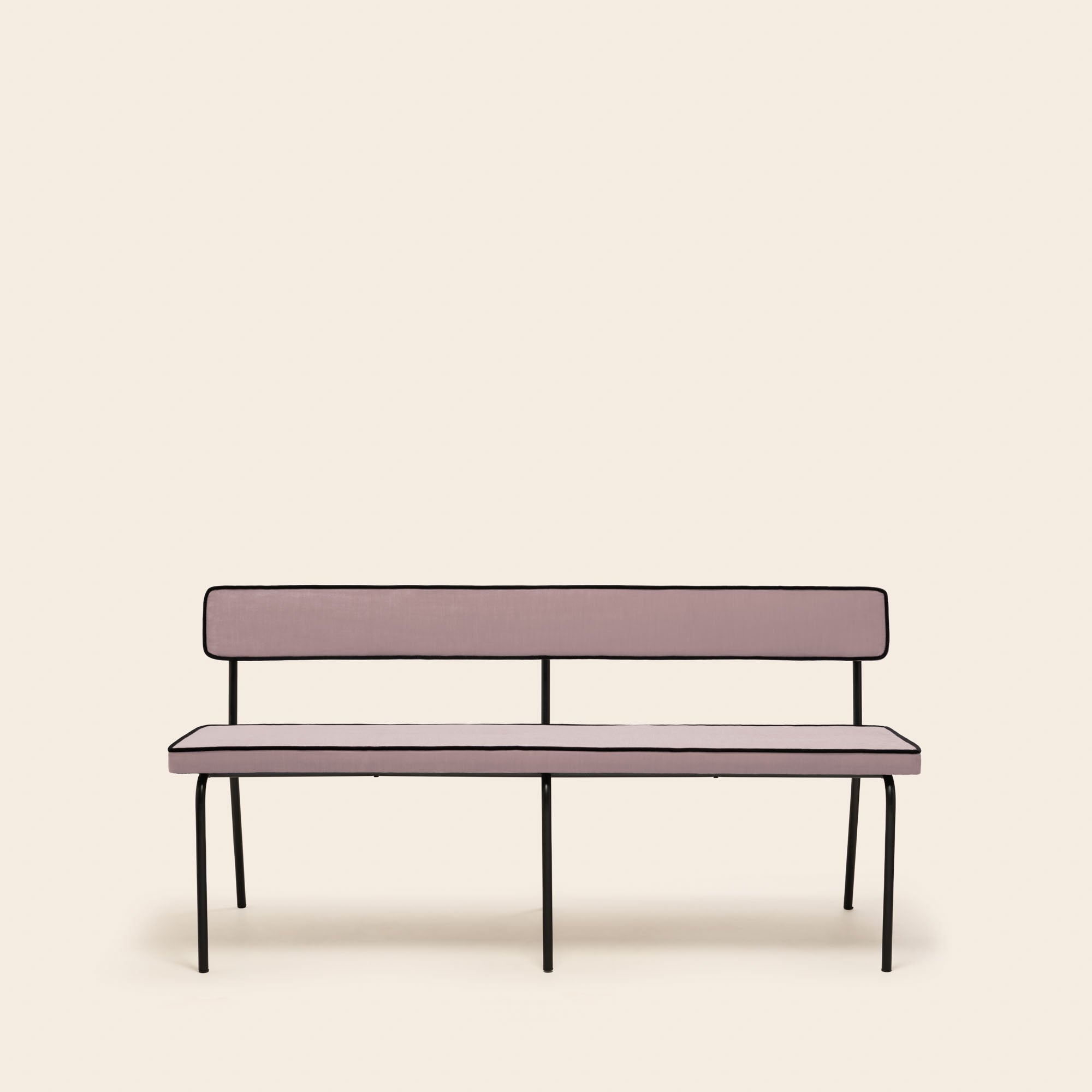 Banc YSABEAU dalila nacre rose et noir