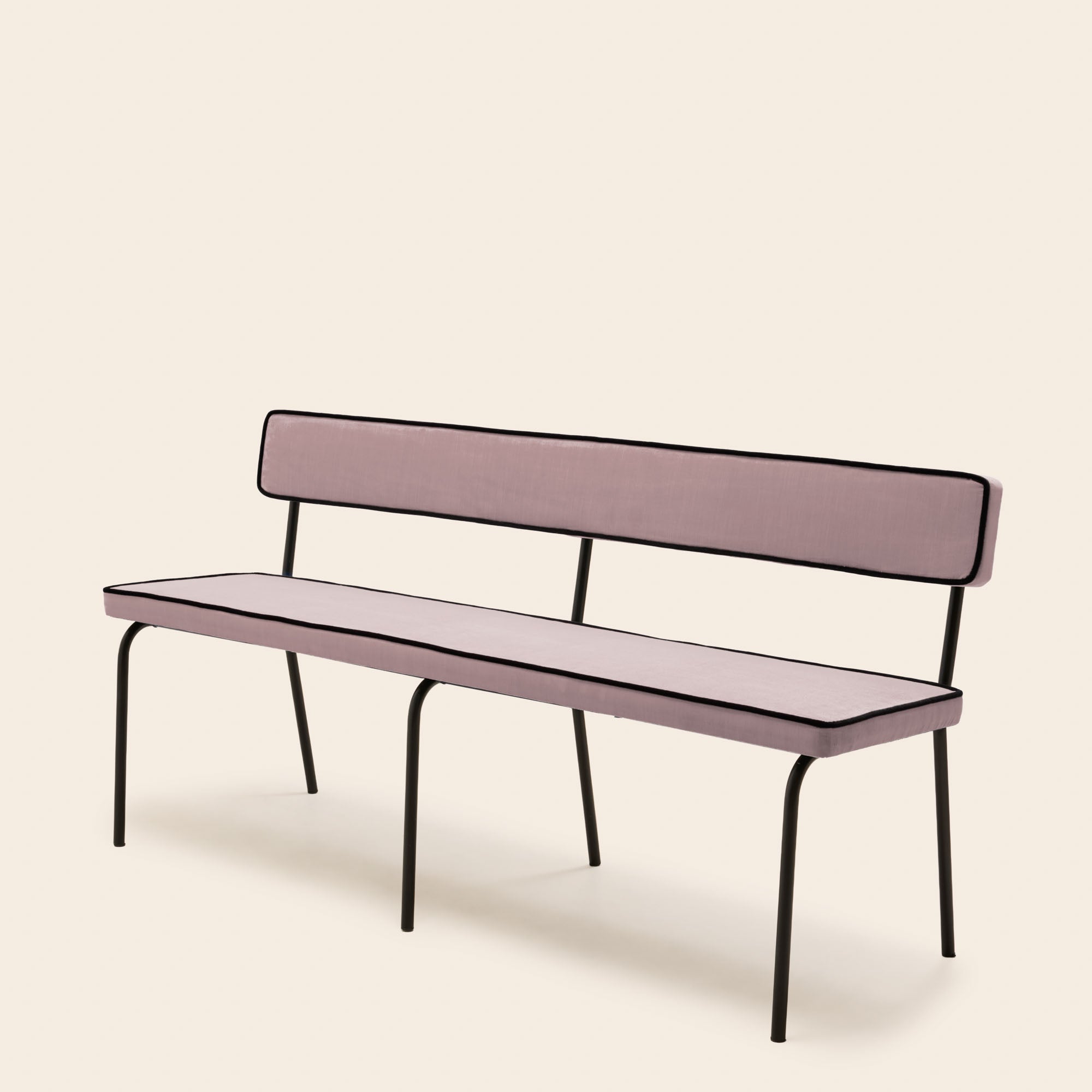 Banc YSABEAU dalila nacre rose et noir