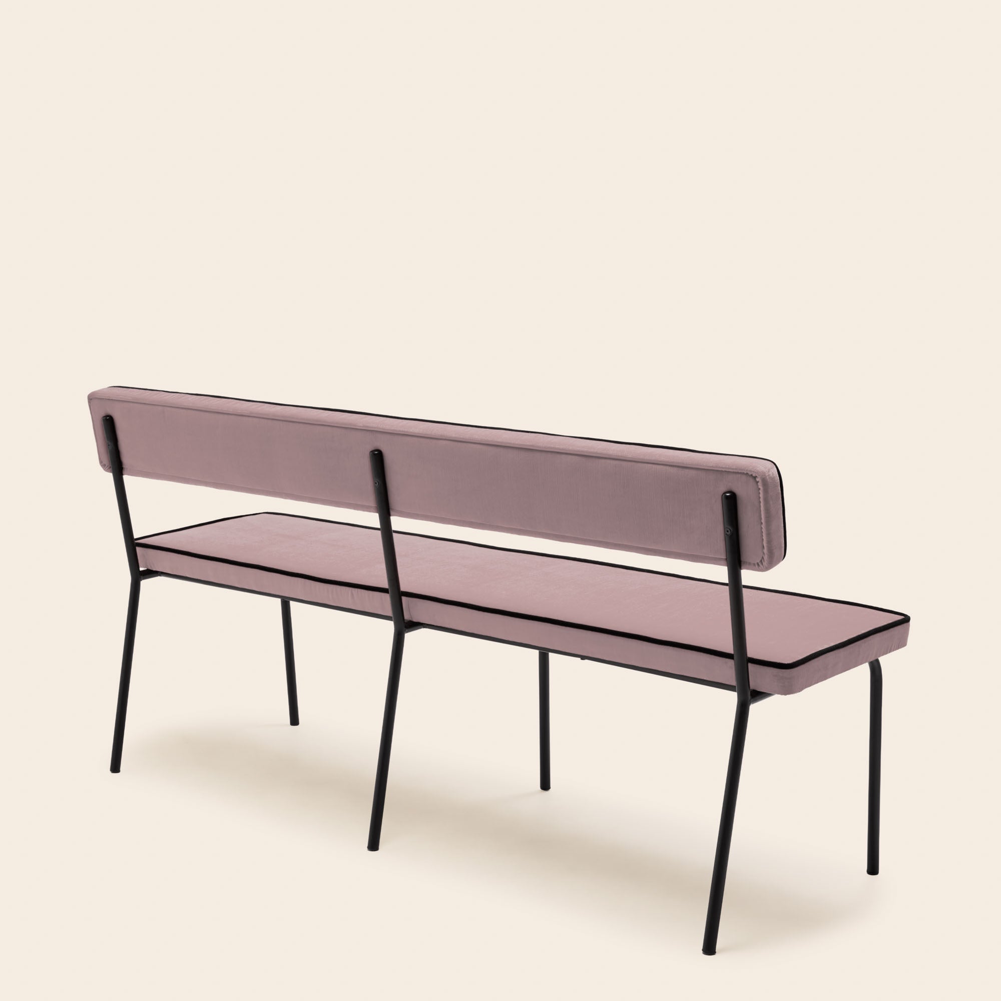 Banc YSABEAU dalila nacre rose et noir