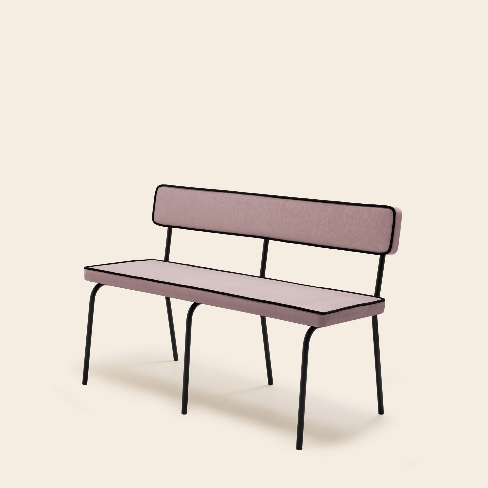 Banc YSABEAU dalila nacre rose et noir