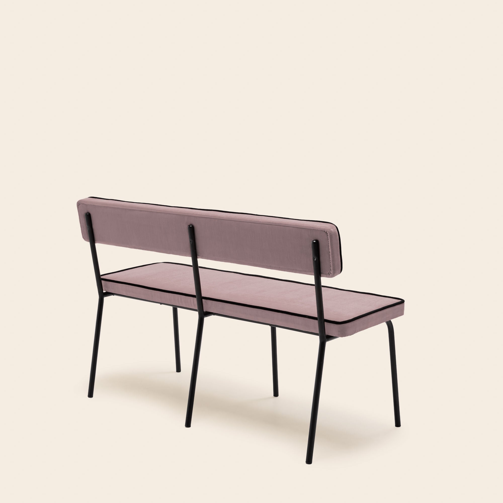 Banc YSABEAU dalila nacre rose et noir