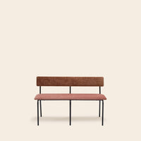 Banc YSABEAU pêche rosé et caramel