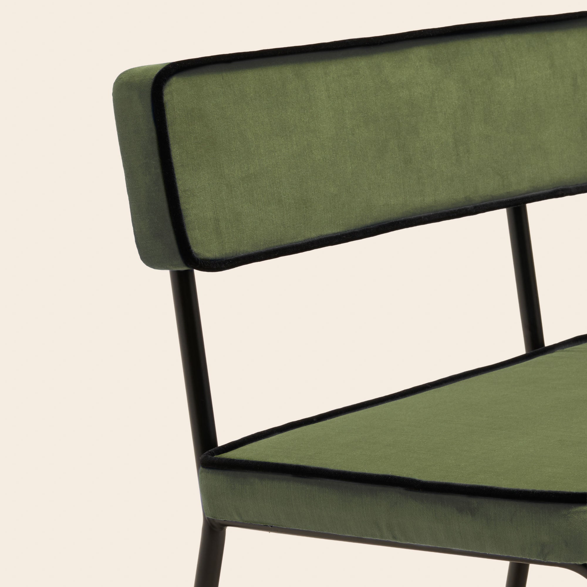 Banc YSABEAU dalila vert amande et noir