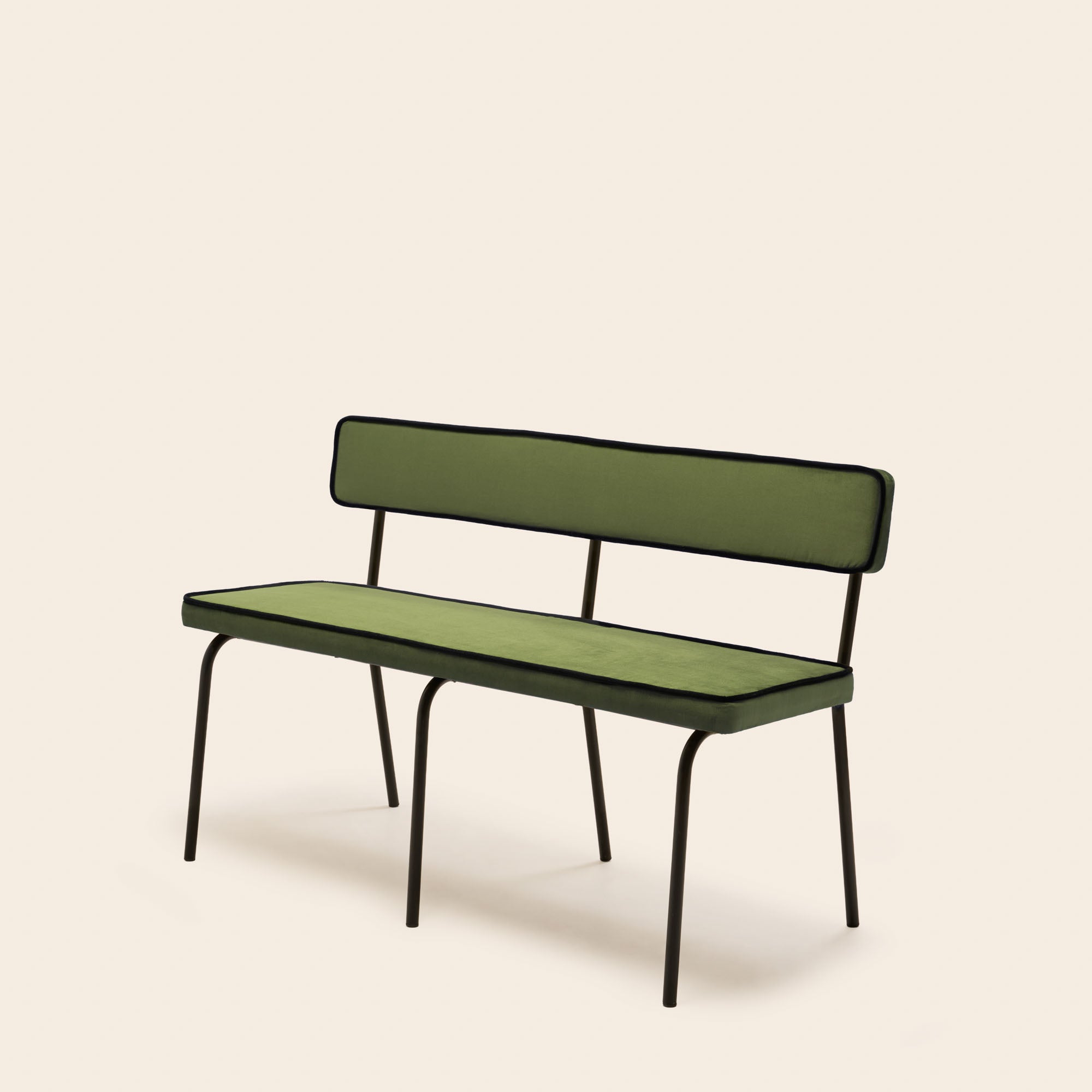 Banc YSABEAU dalila vert amande et noir