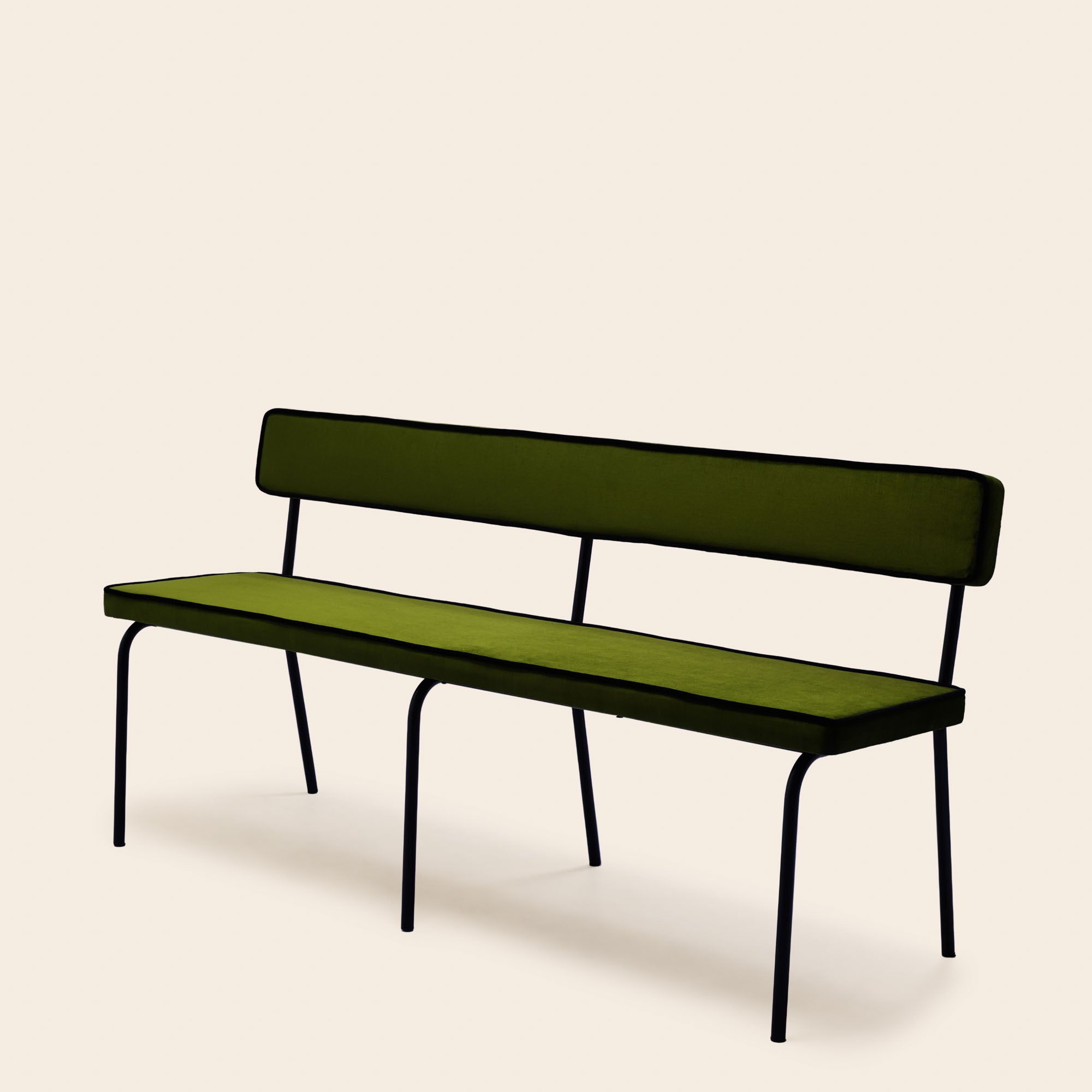 Banc YSABEAU dalila vert olive et noir