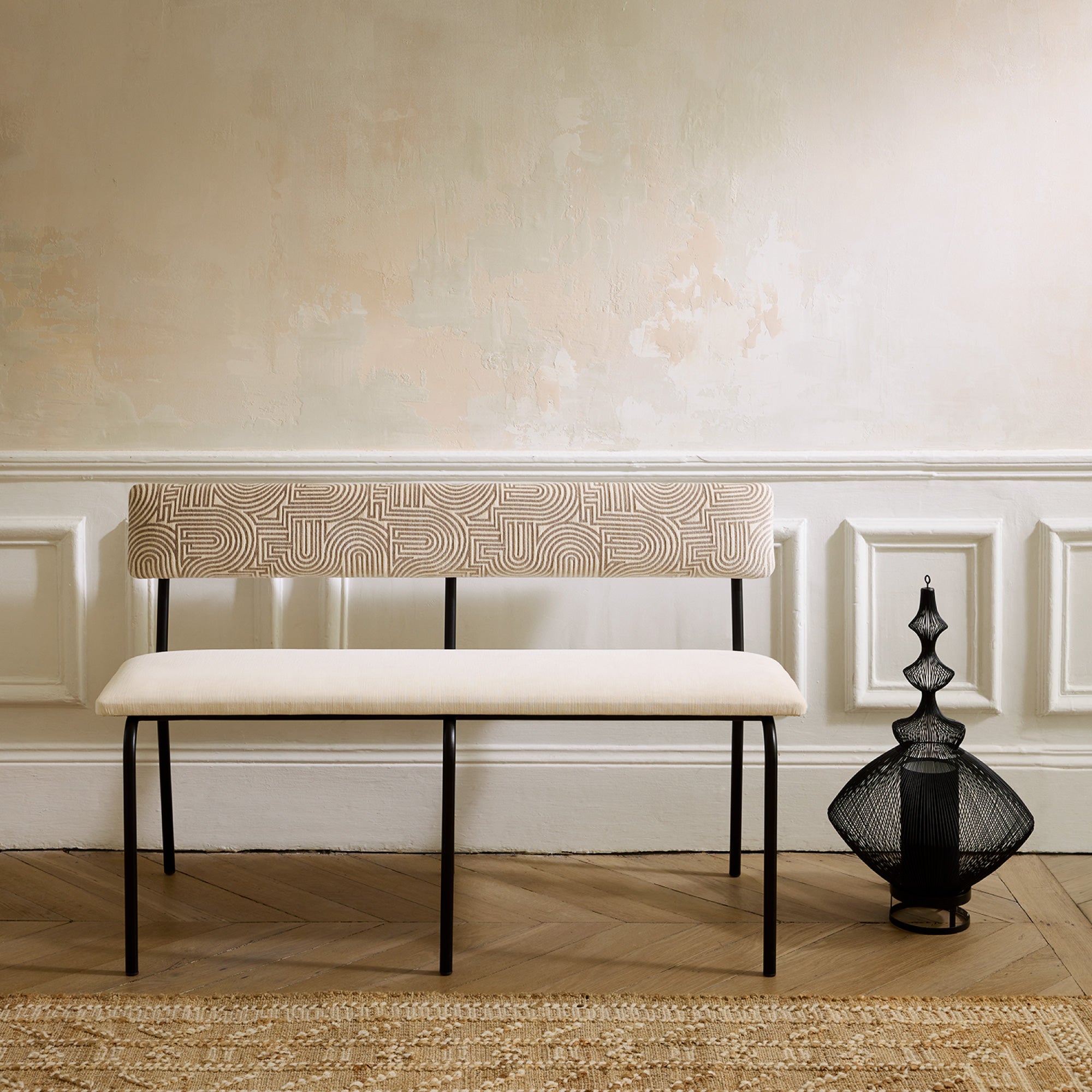 Banc YSABEAU ivoire et taupe