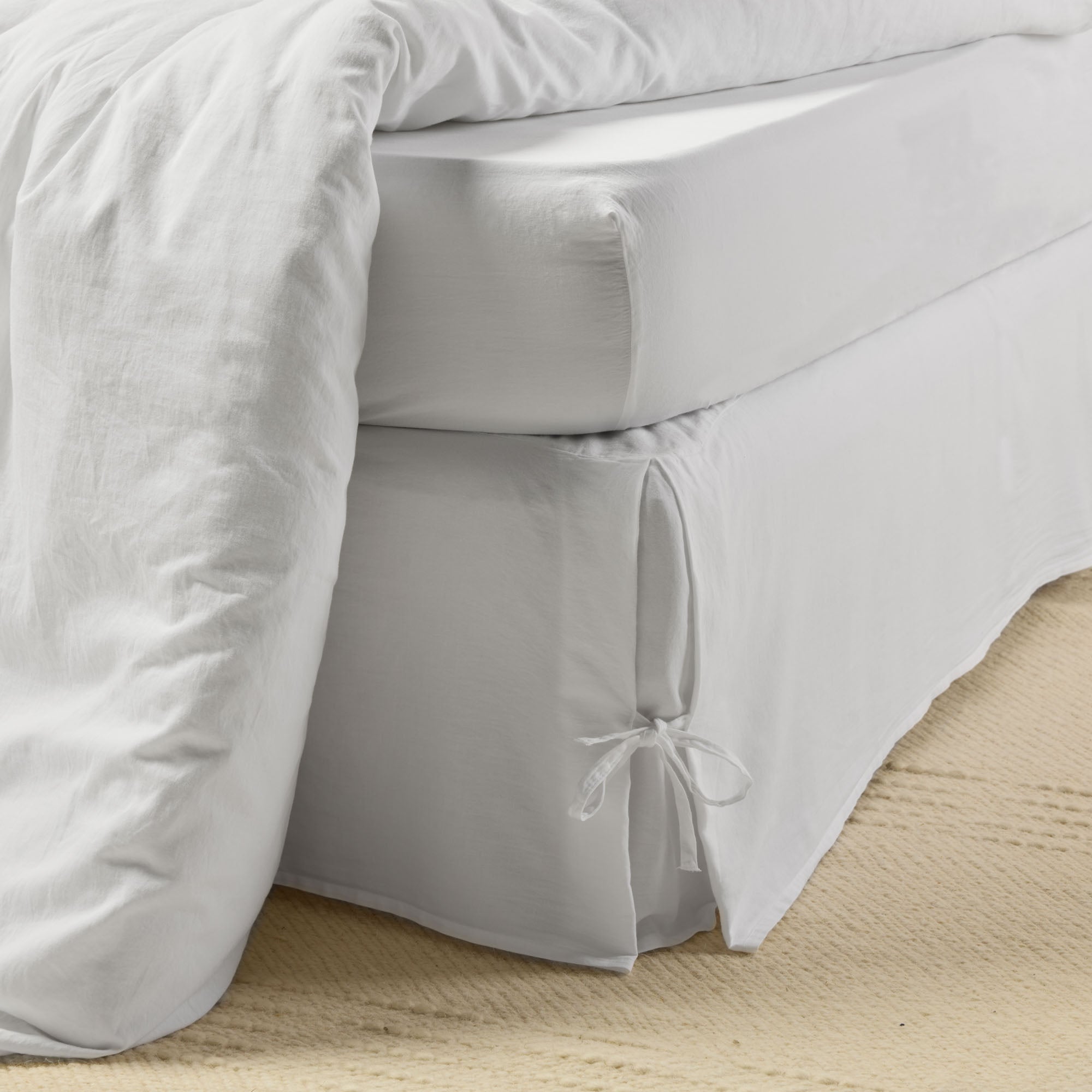 Cache sommier SATHEENE simplement blanc