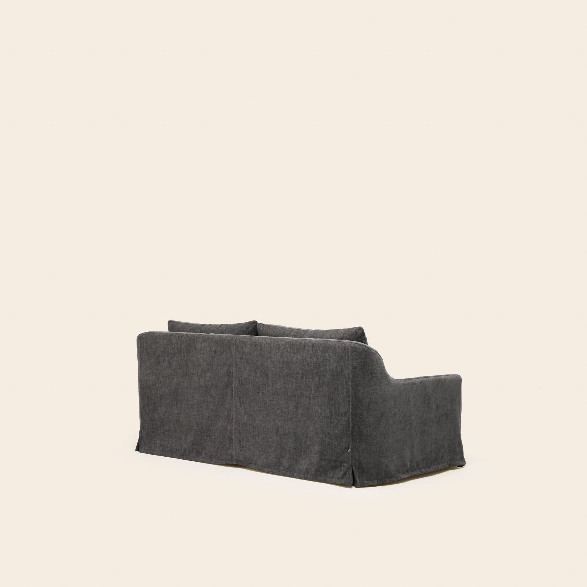 Canapé 2,5 places CLARIBEL chenille gris graphite