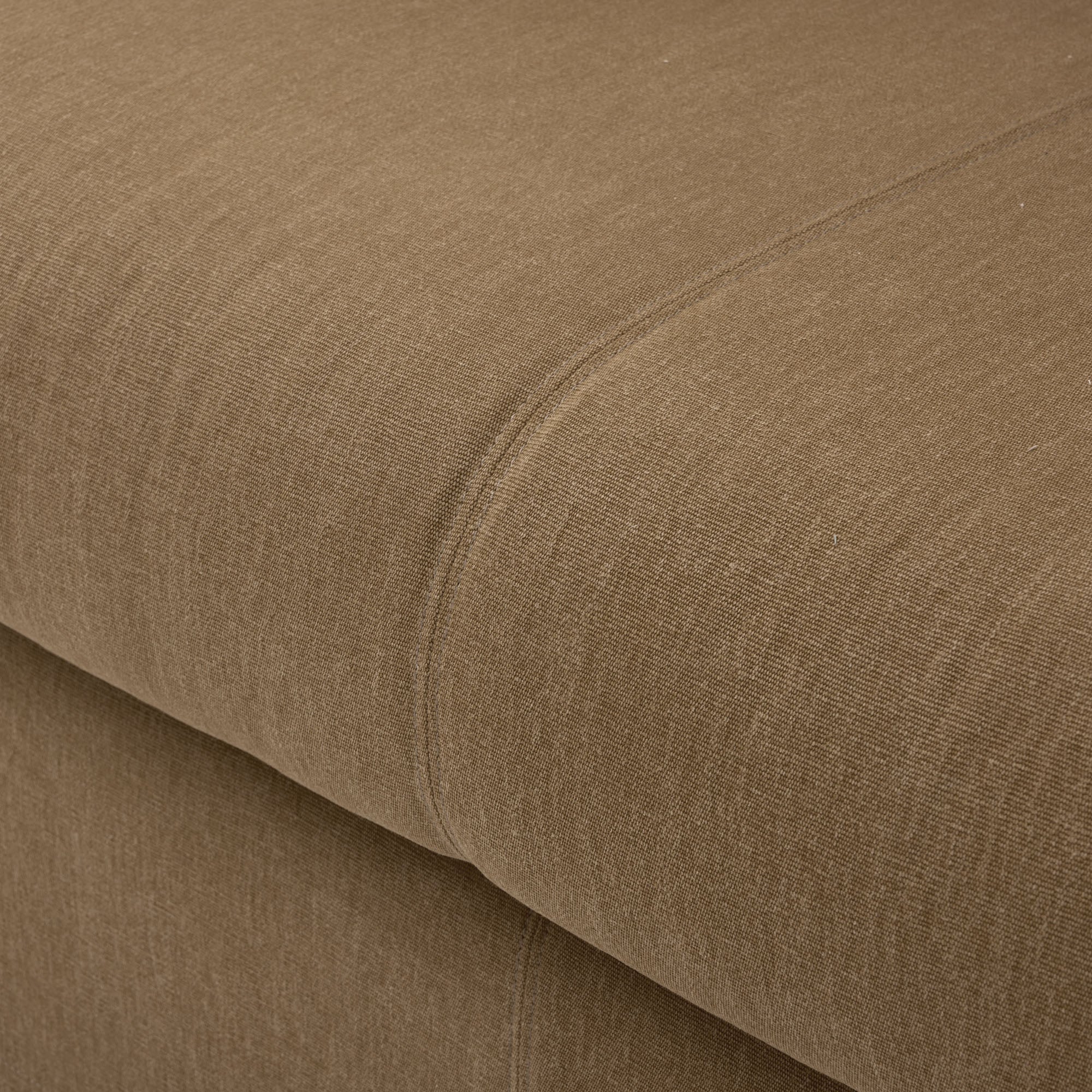 Canapé 2,5 places CLARIBEL toile brun chaud