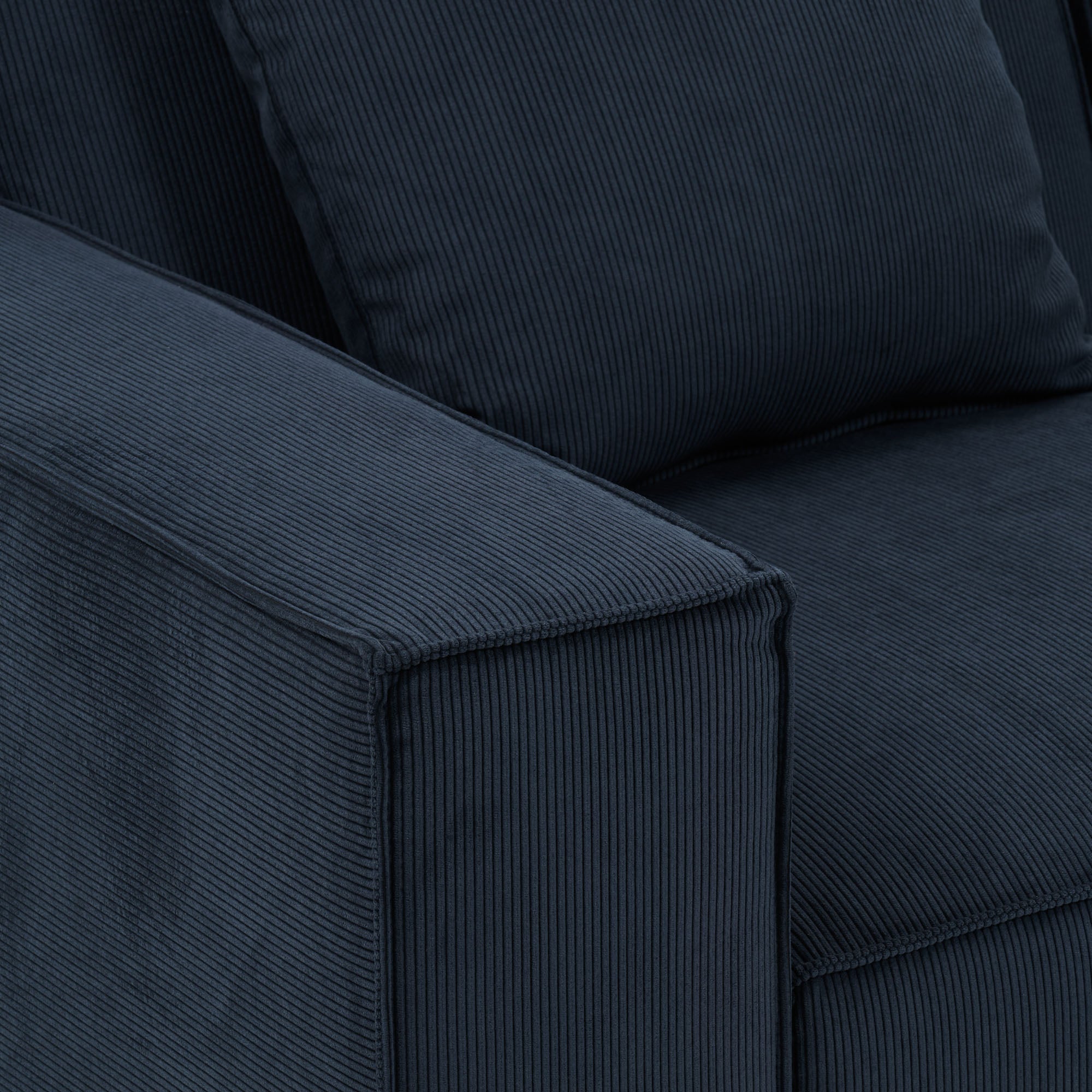 Canapé 2,5 places DYONIS bleu de nuit