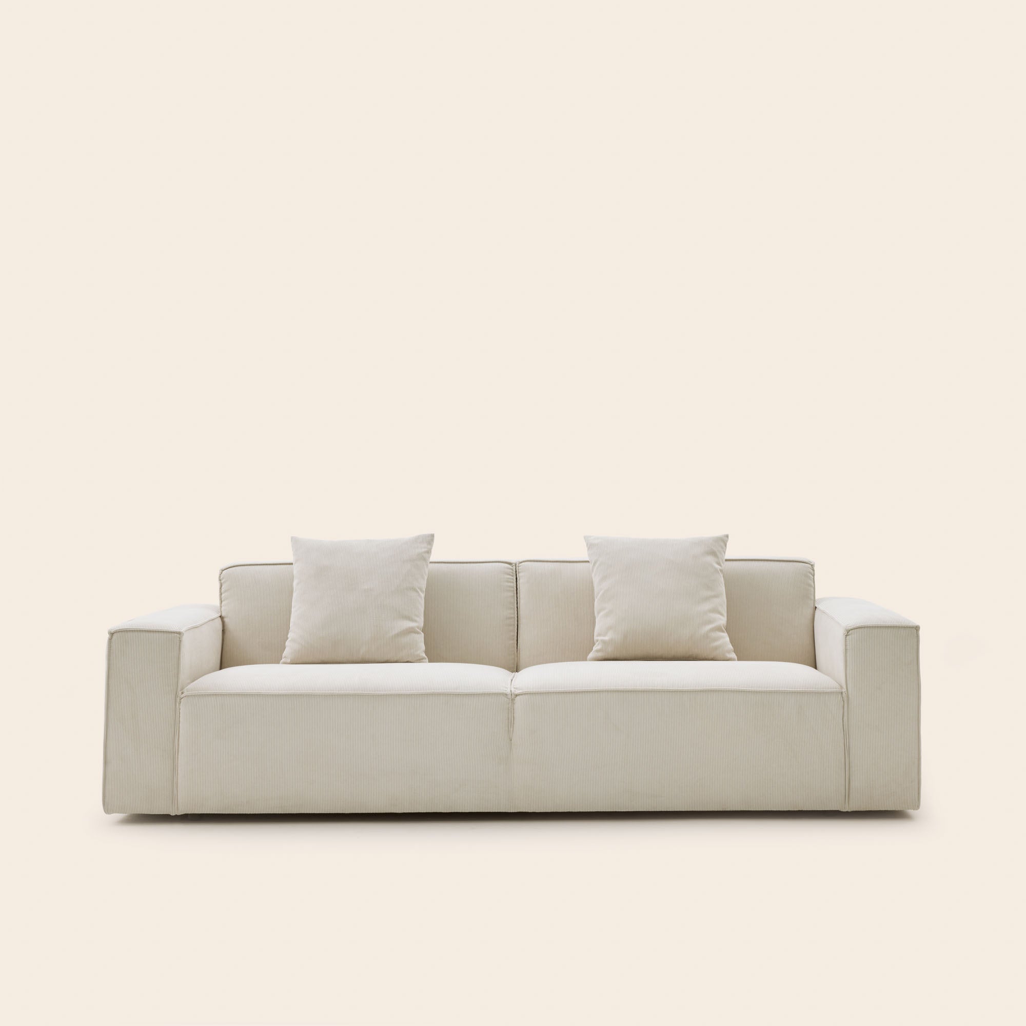 DYONIS limestone ribbed profilo 2.5-seater sofa