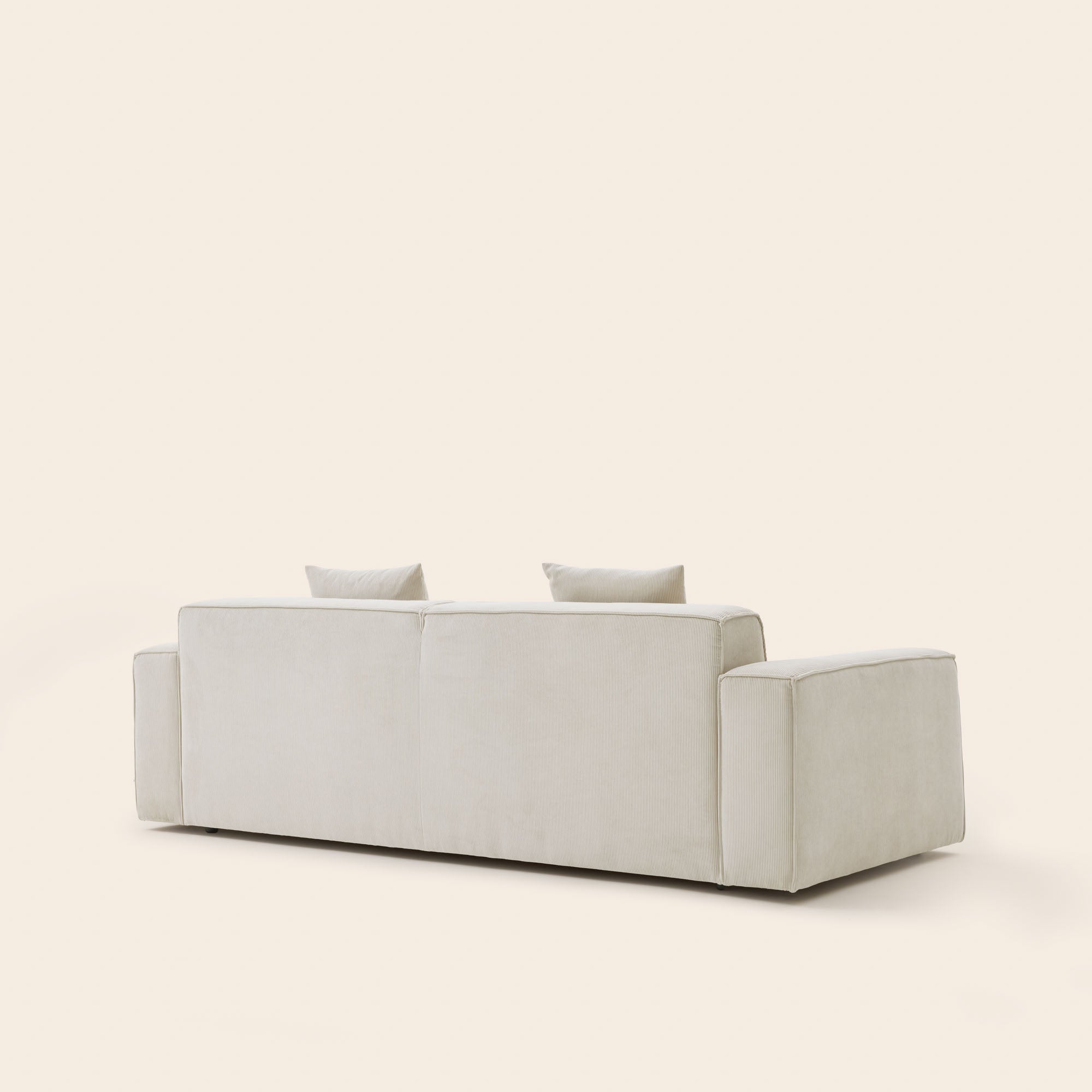 DYONIS limestone ribbed profilo 2.5-seater sofa