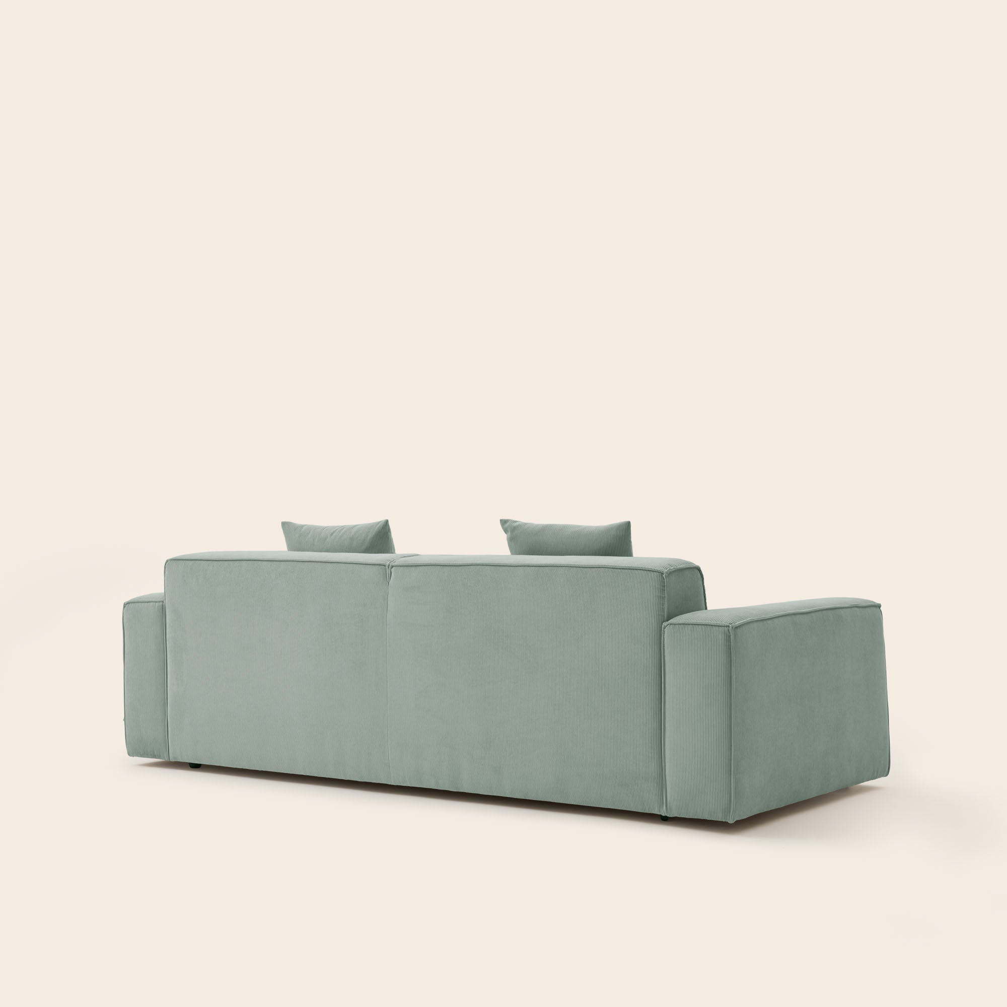 Canapé 2,5 places DYONIS vert de gris