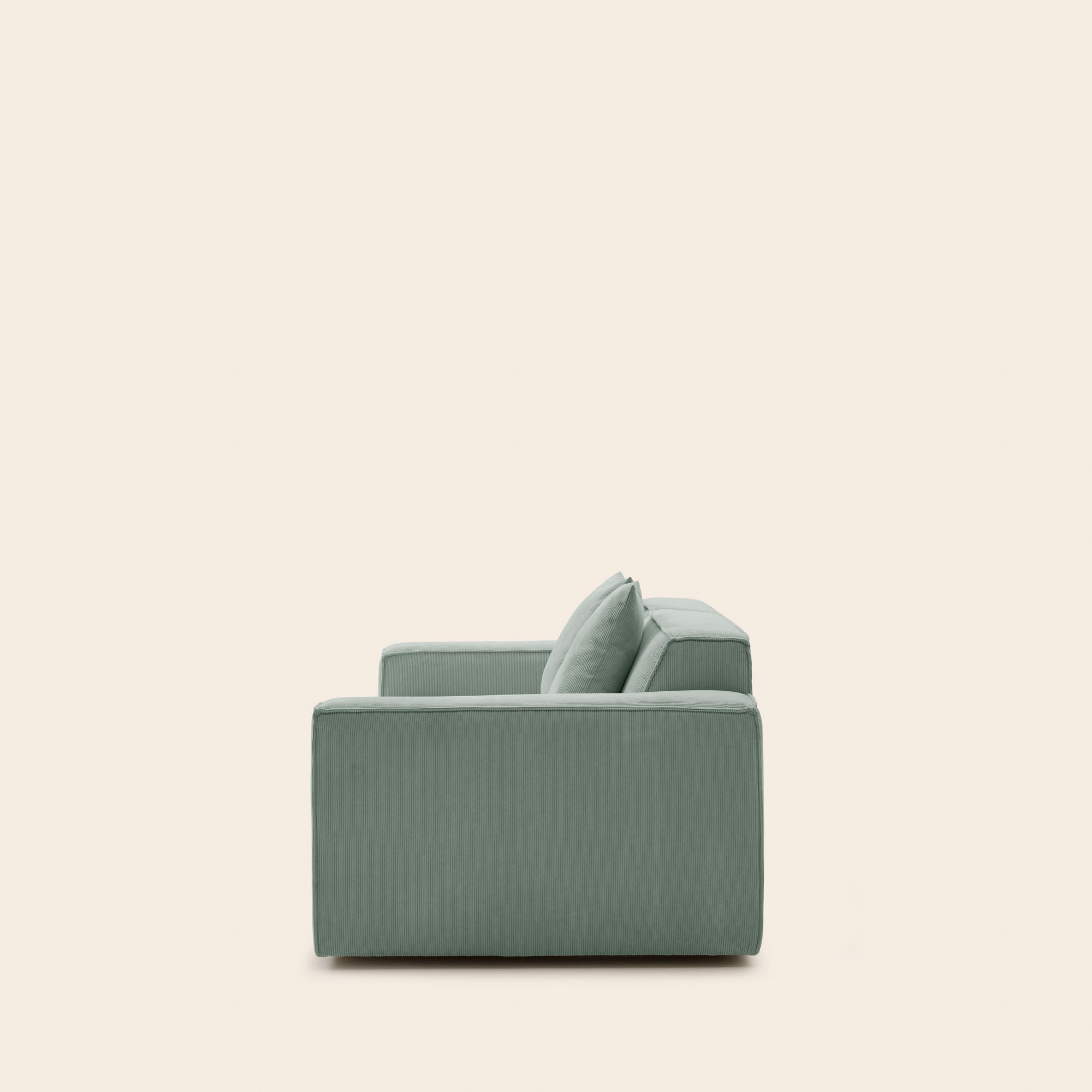 Canapé 2,5 places DYONIS vert de gris