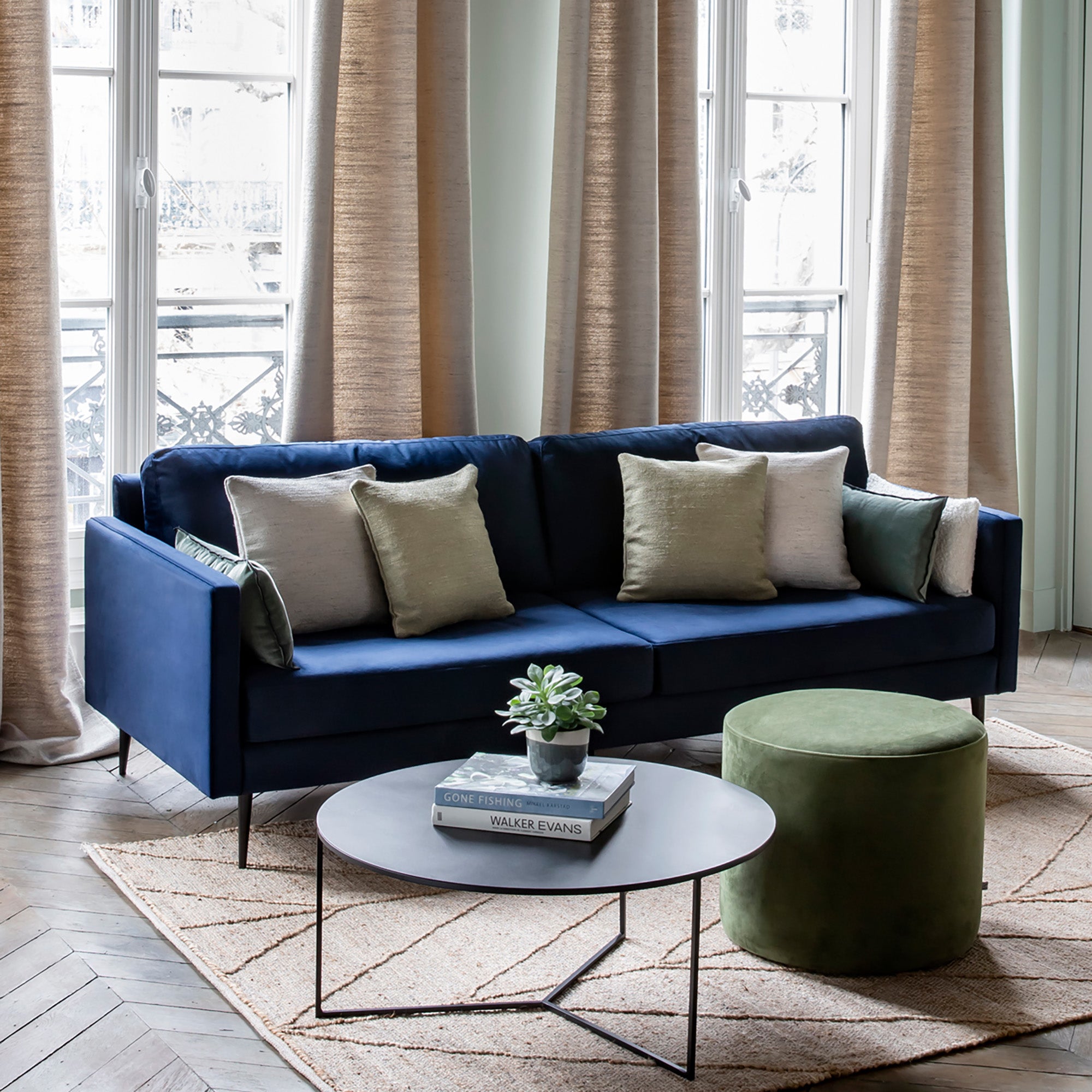 Blue Velvet Sofa Living Room Ideas | Cabinets Matttroy