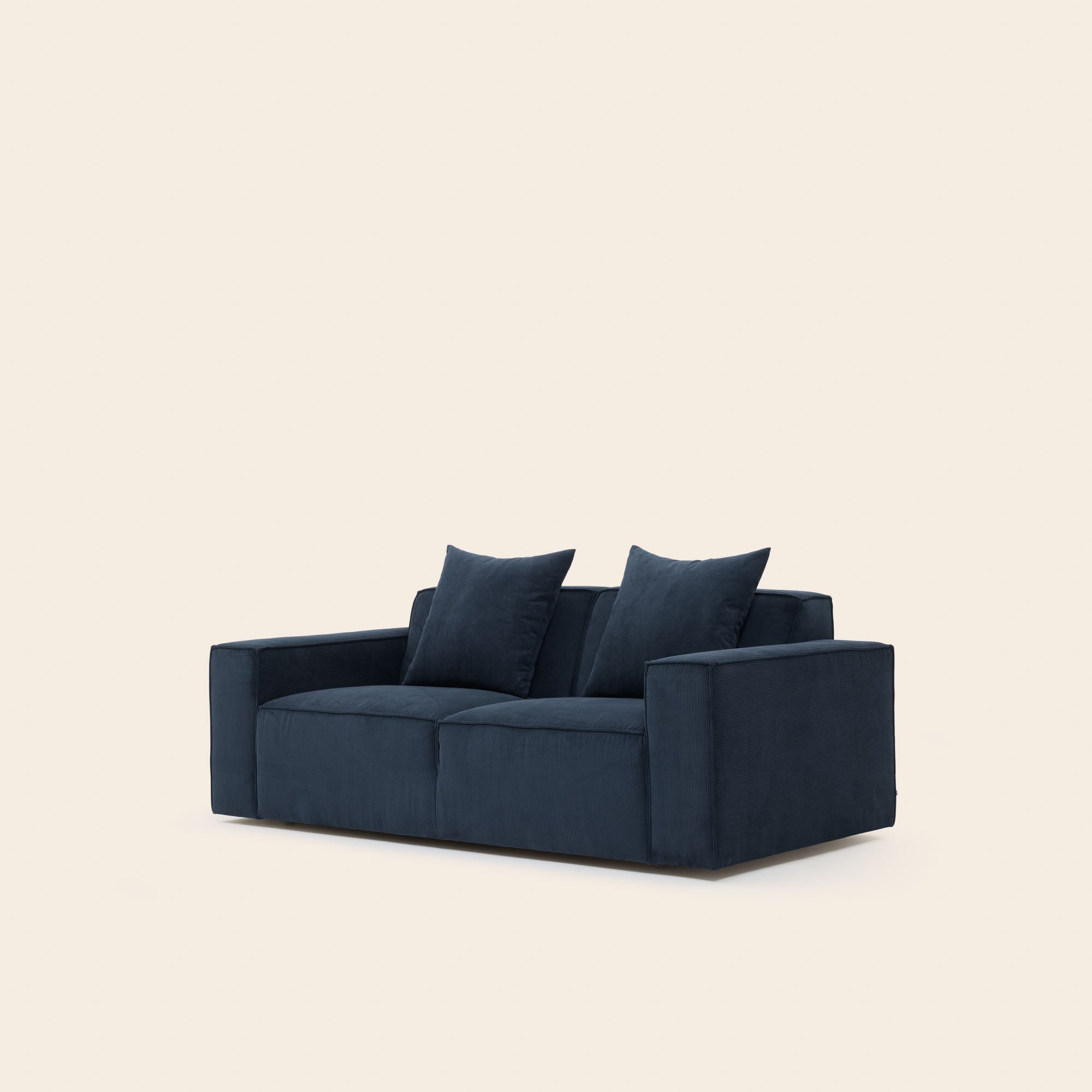 Canapé 2 places DYONIS bleu de nuit