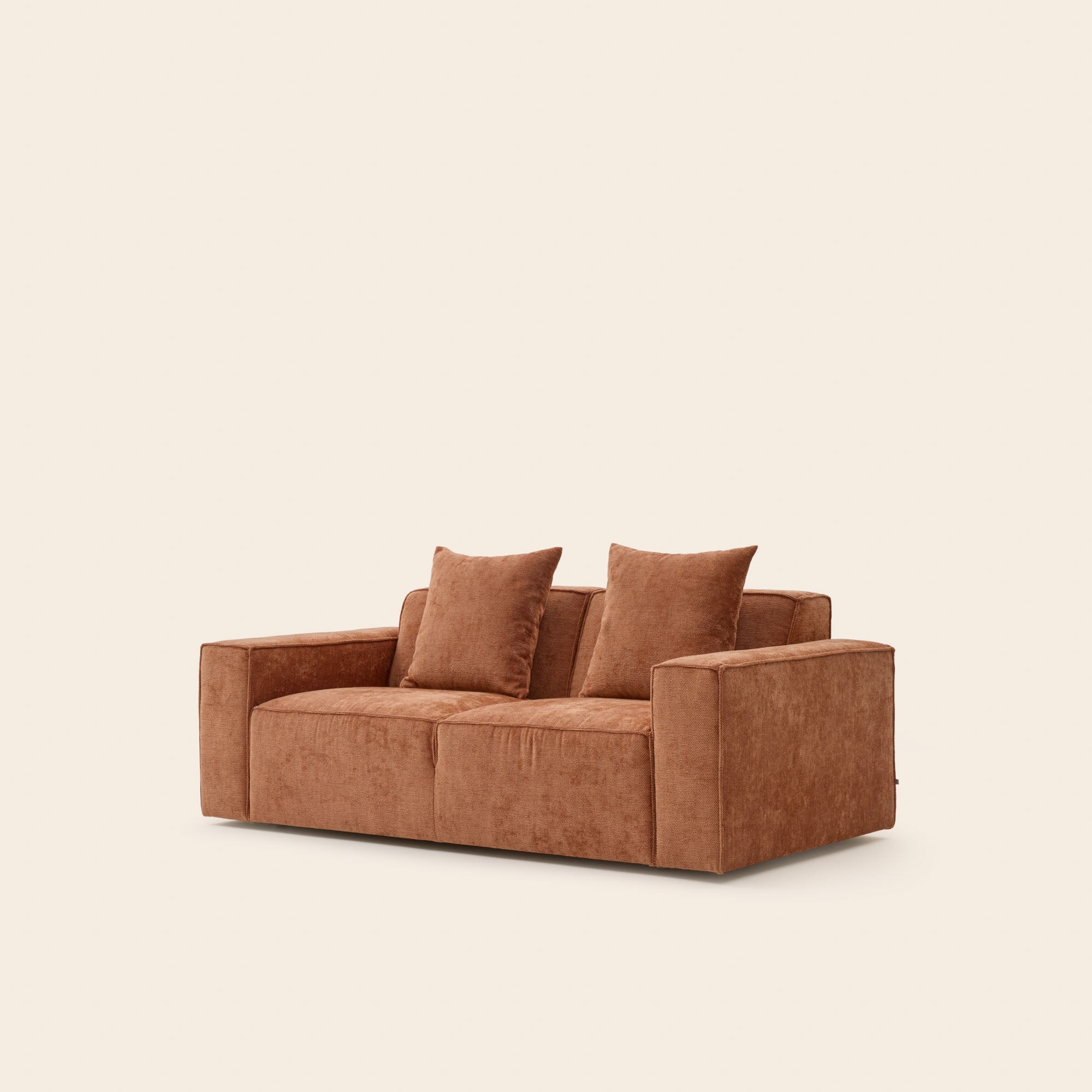 Canapé 2 places DYONIS orange sunset