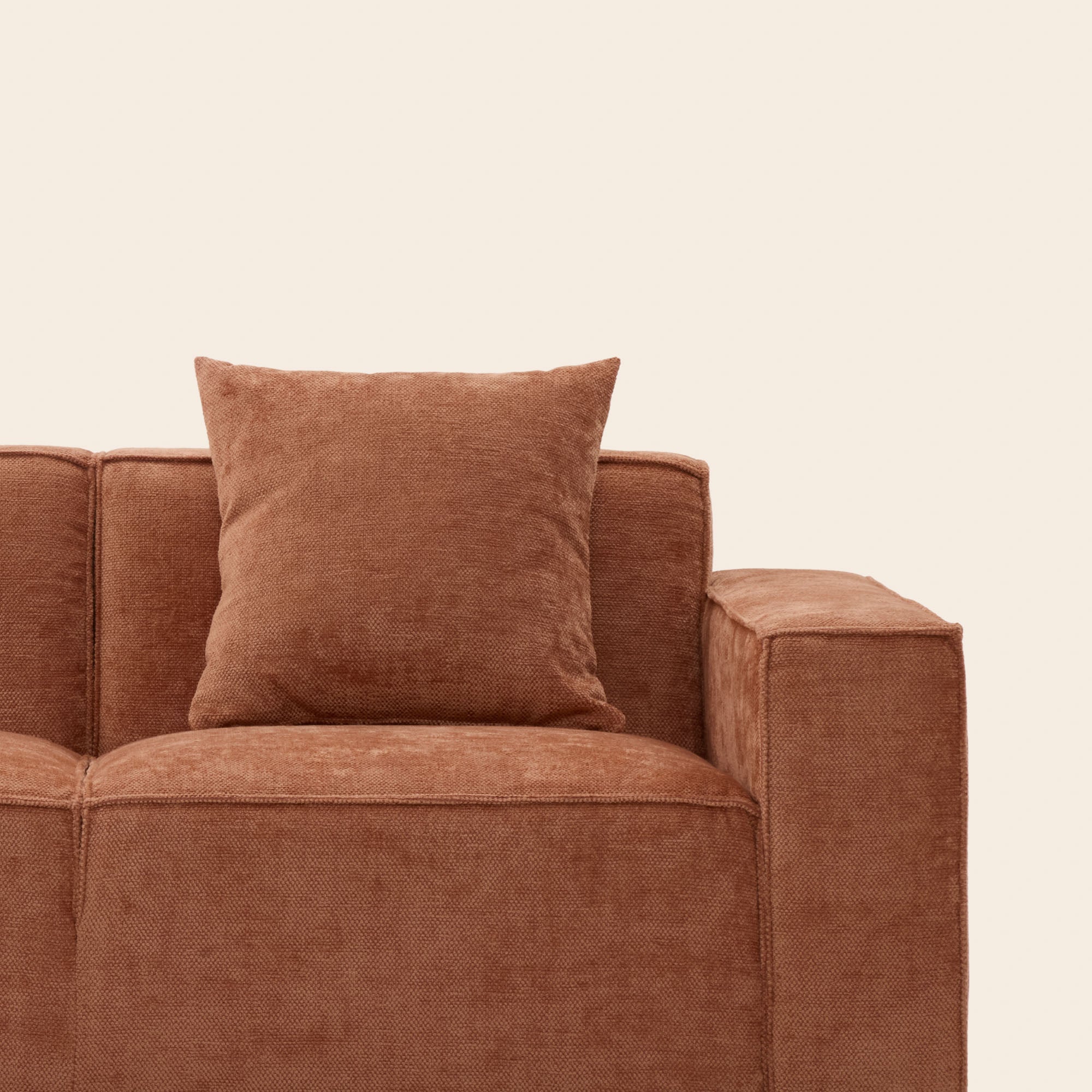 Canapé 2 places DYONIS orange sunset