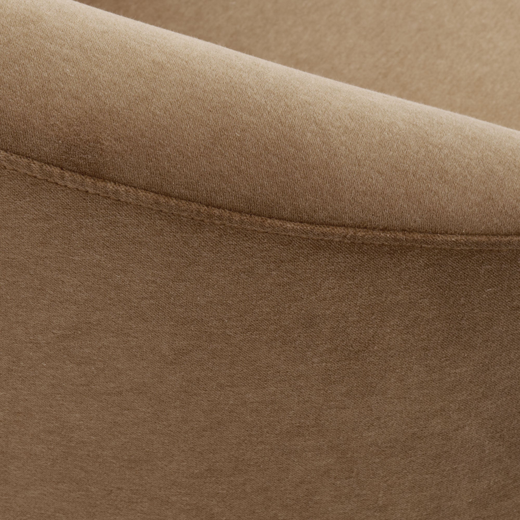 Canapé 2 places JULIKA velours beige chaud