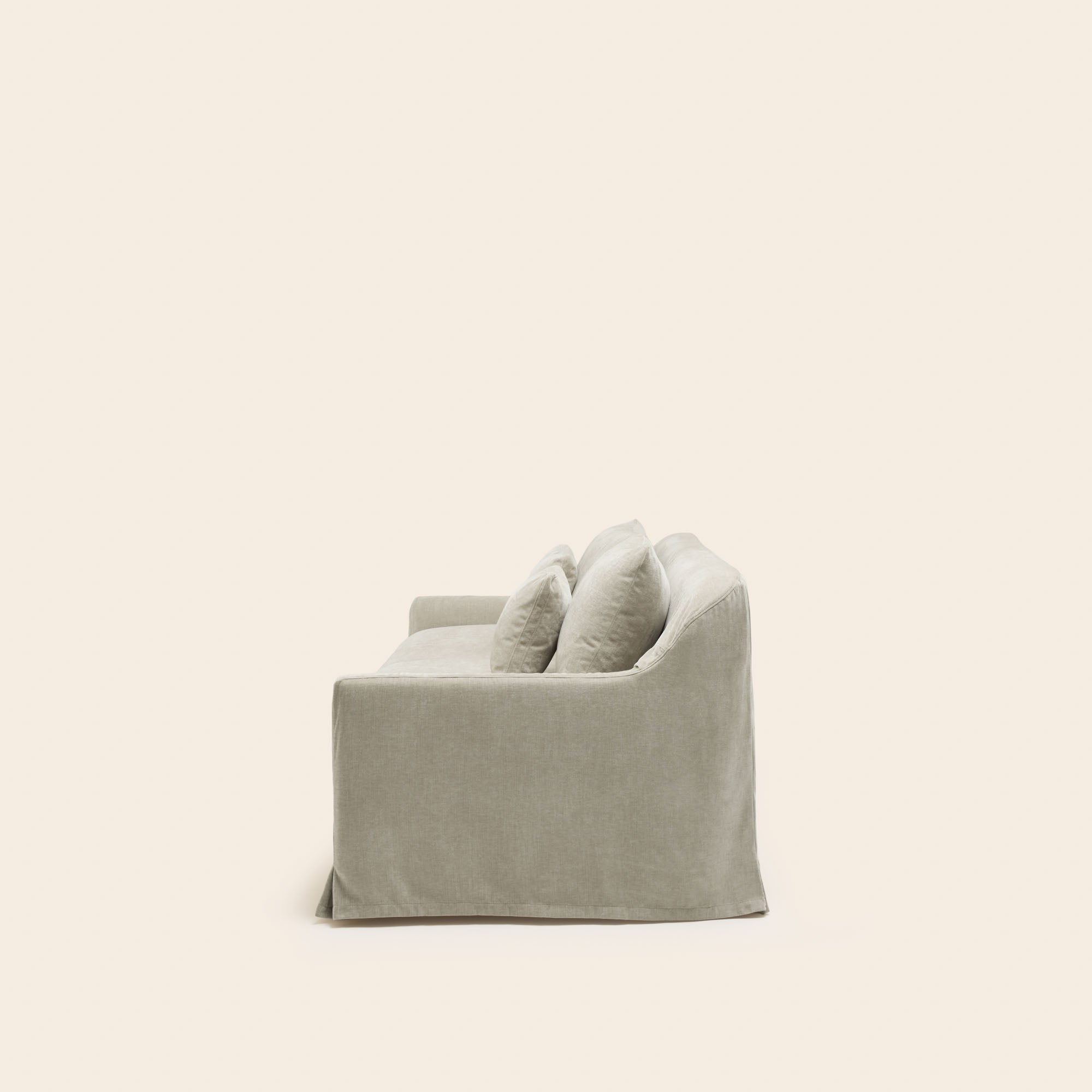 Canapé 3 places CLARIBEL chenille pierre minéral