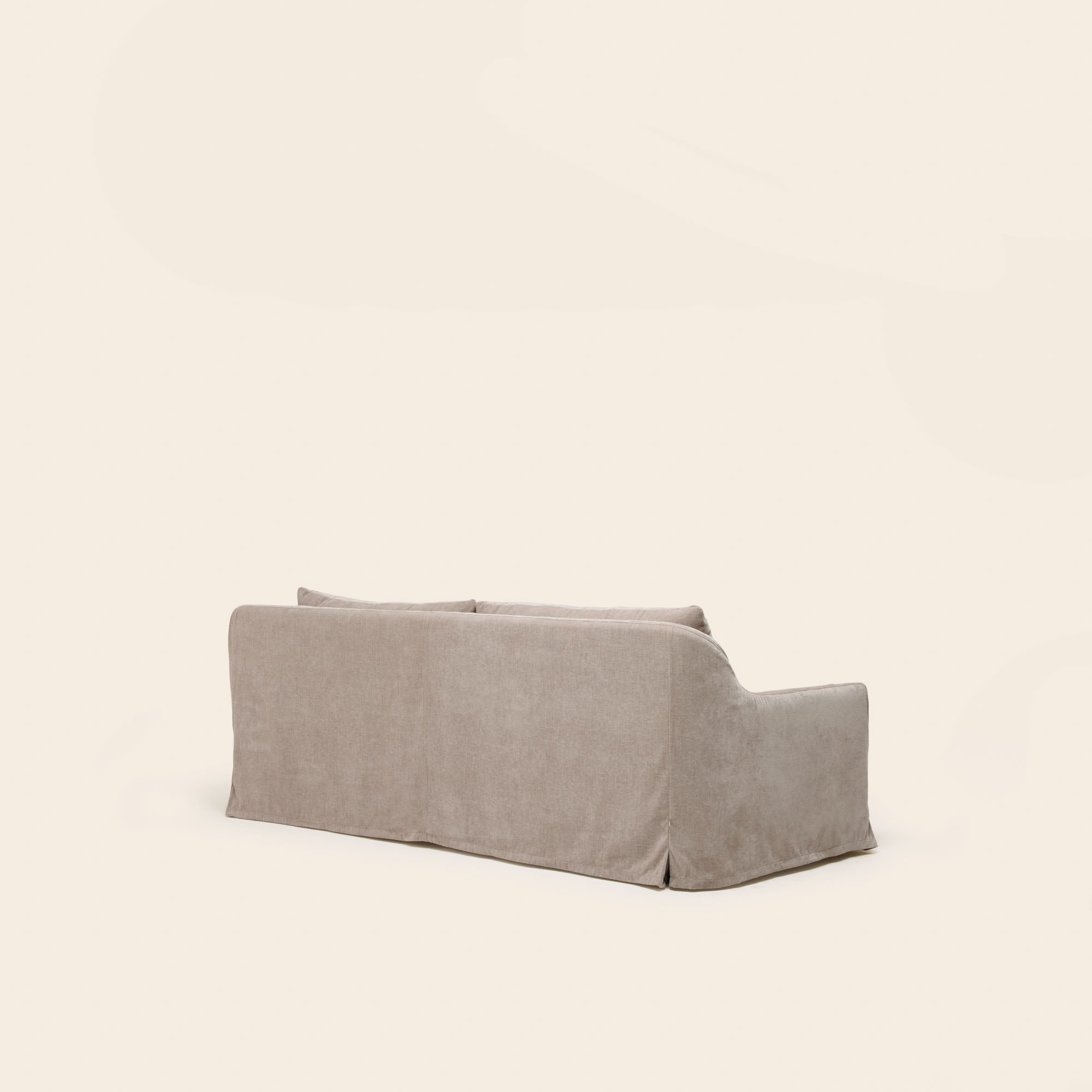 Canapé 3 places CLARIBEL chenille taupe glacé