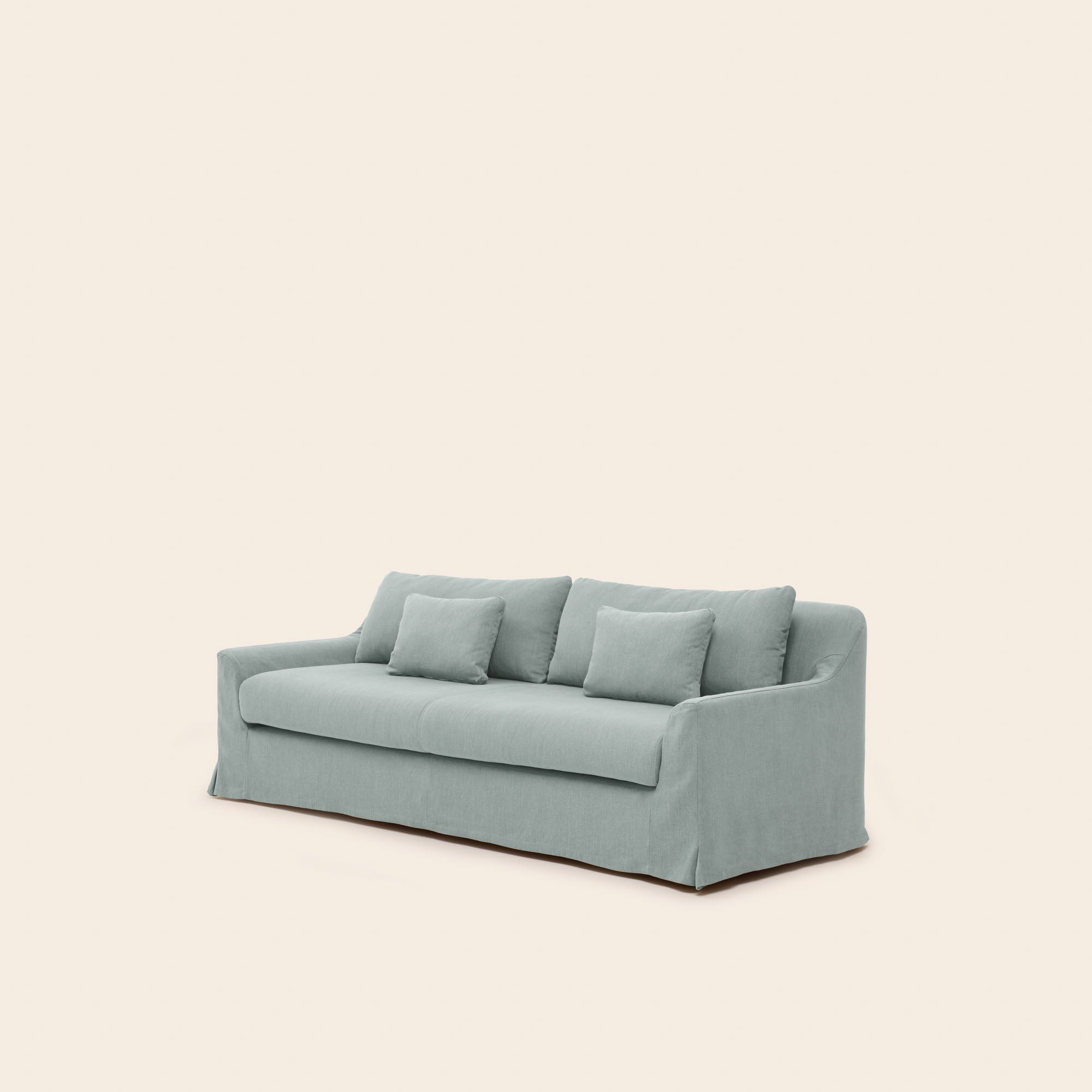 Canapé 3 places CLARIBEL toile céladon