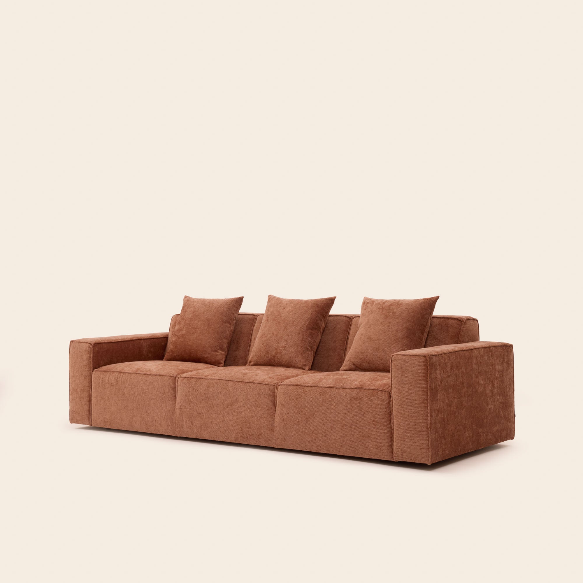 Canapé 3 places DYONIS orange sunset