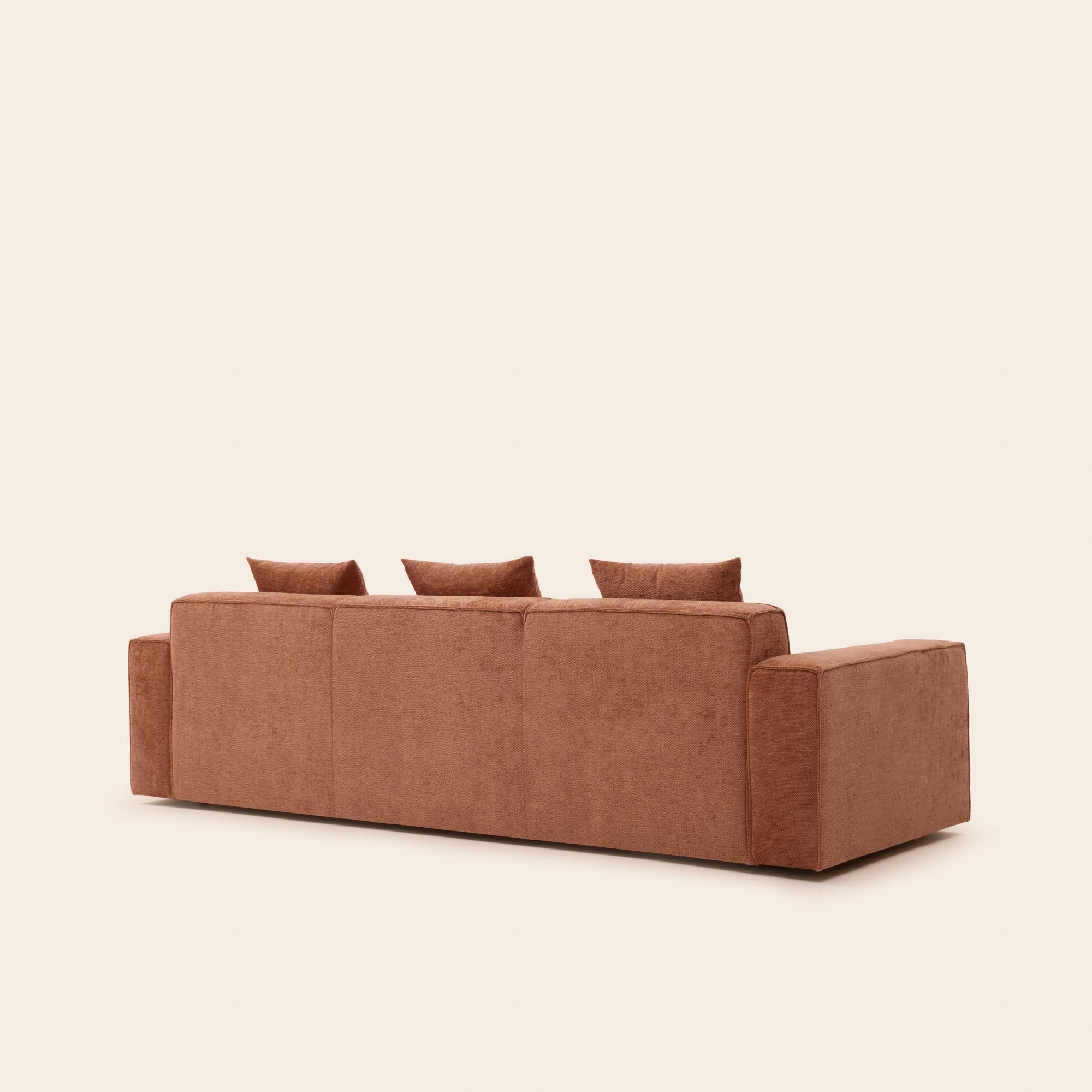 Canapé 3 places DYONIS orange sunset