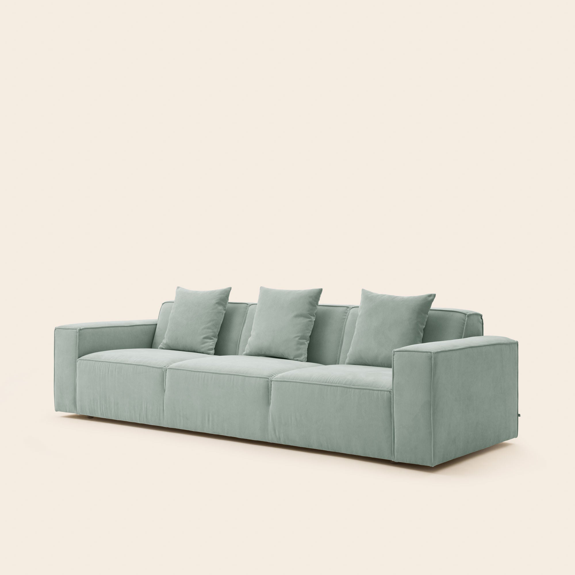 Canapé 3 places DYONIS vert de gris