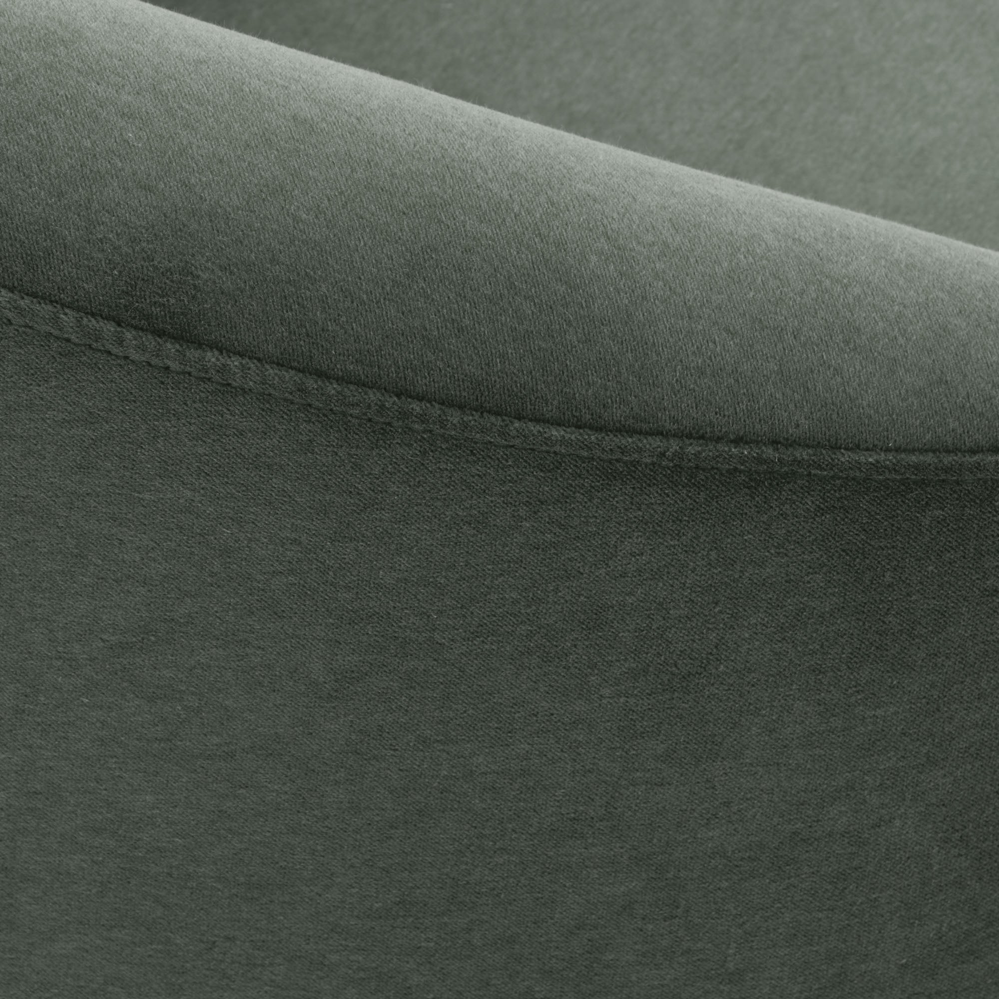 Canapé 3 places JULIKA velours kaki grisé