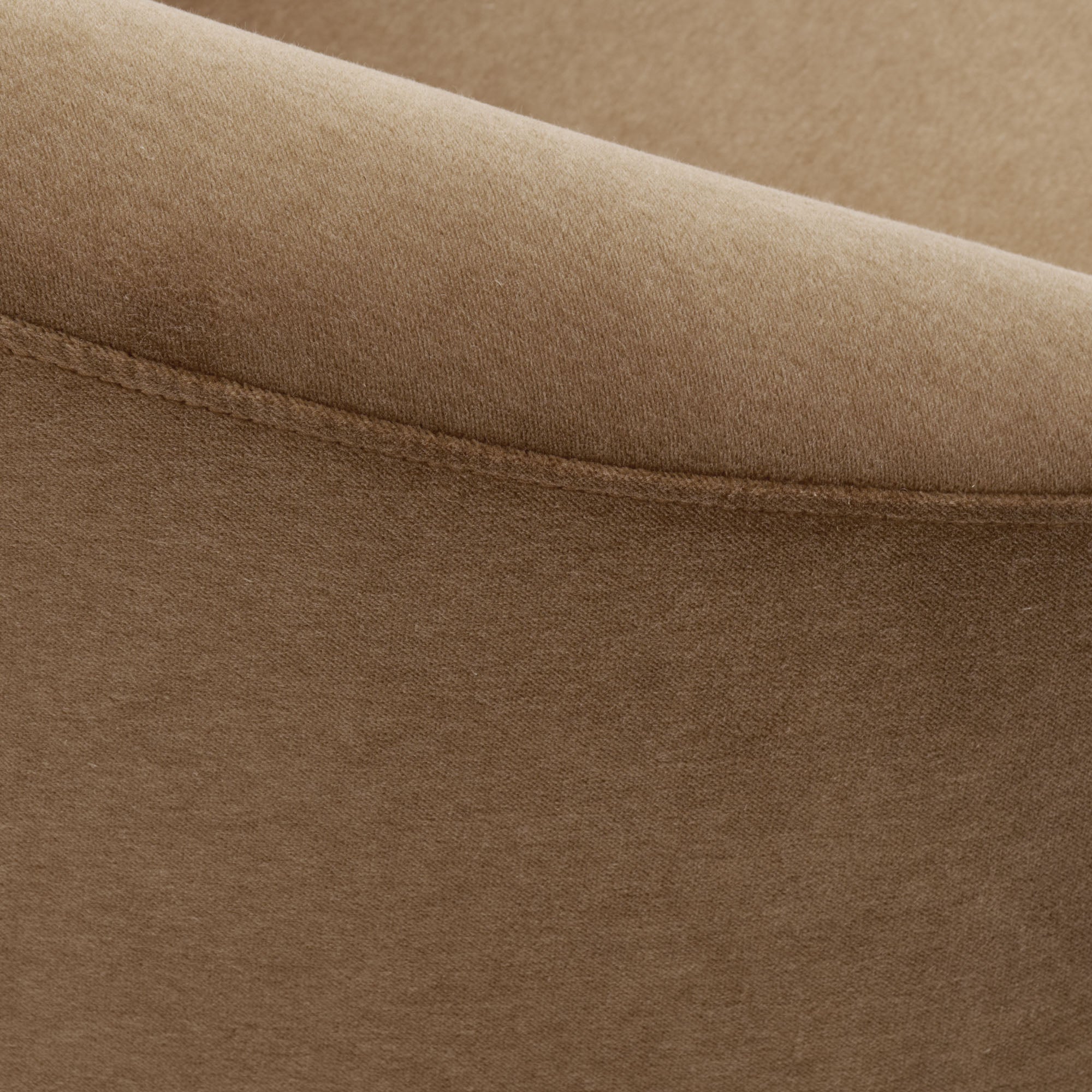 Canapé 3 places JULIKA velours beige chaud