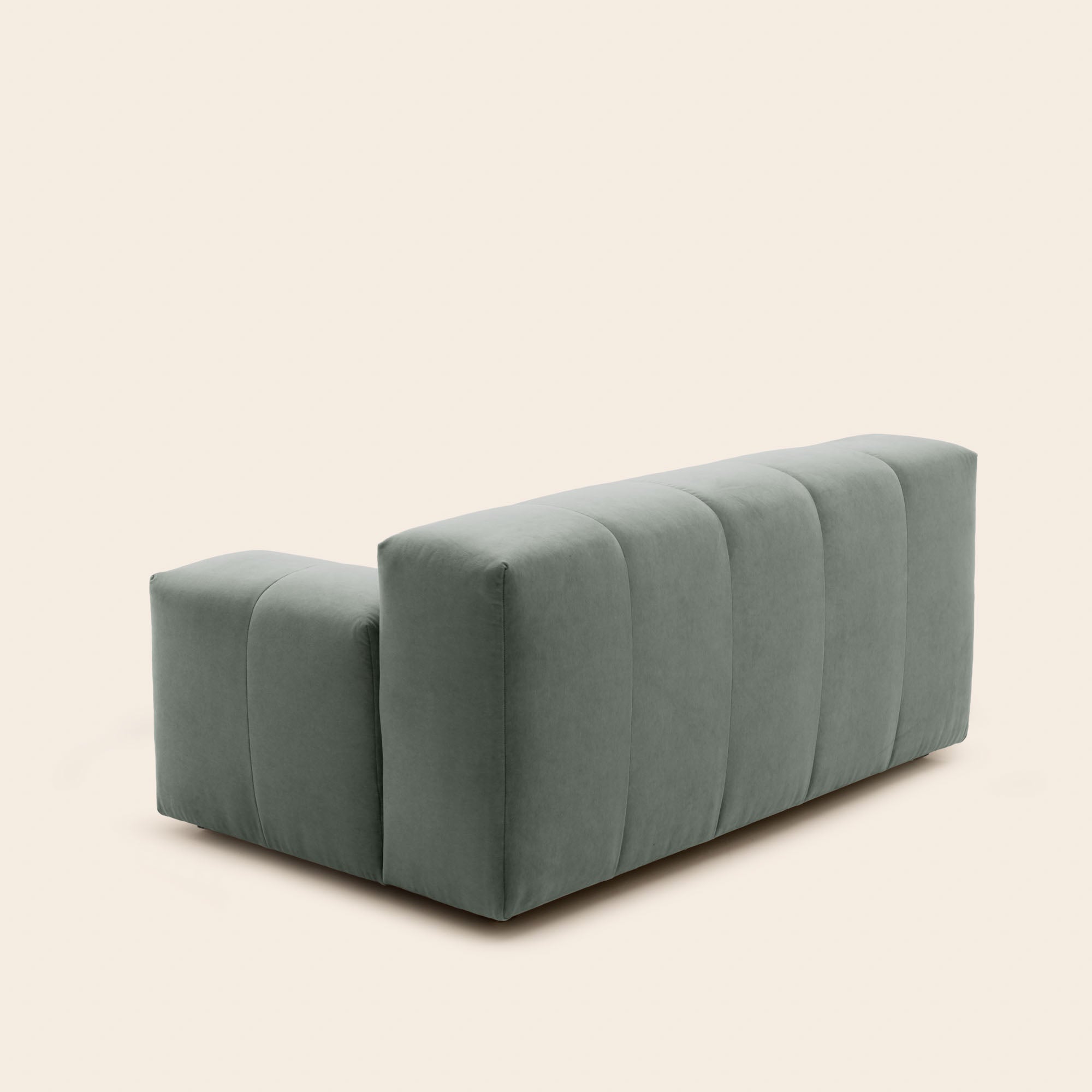 Canapé modulable accoudoir D UBERTO opal kaki grisé