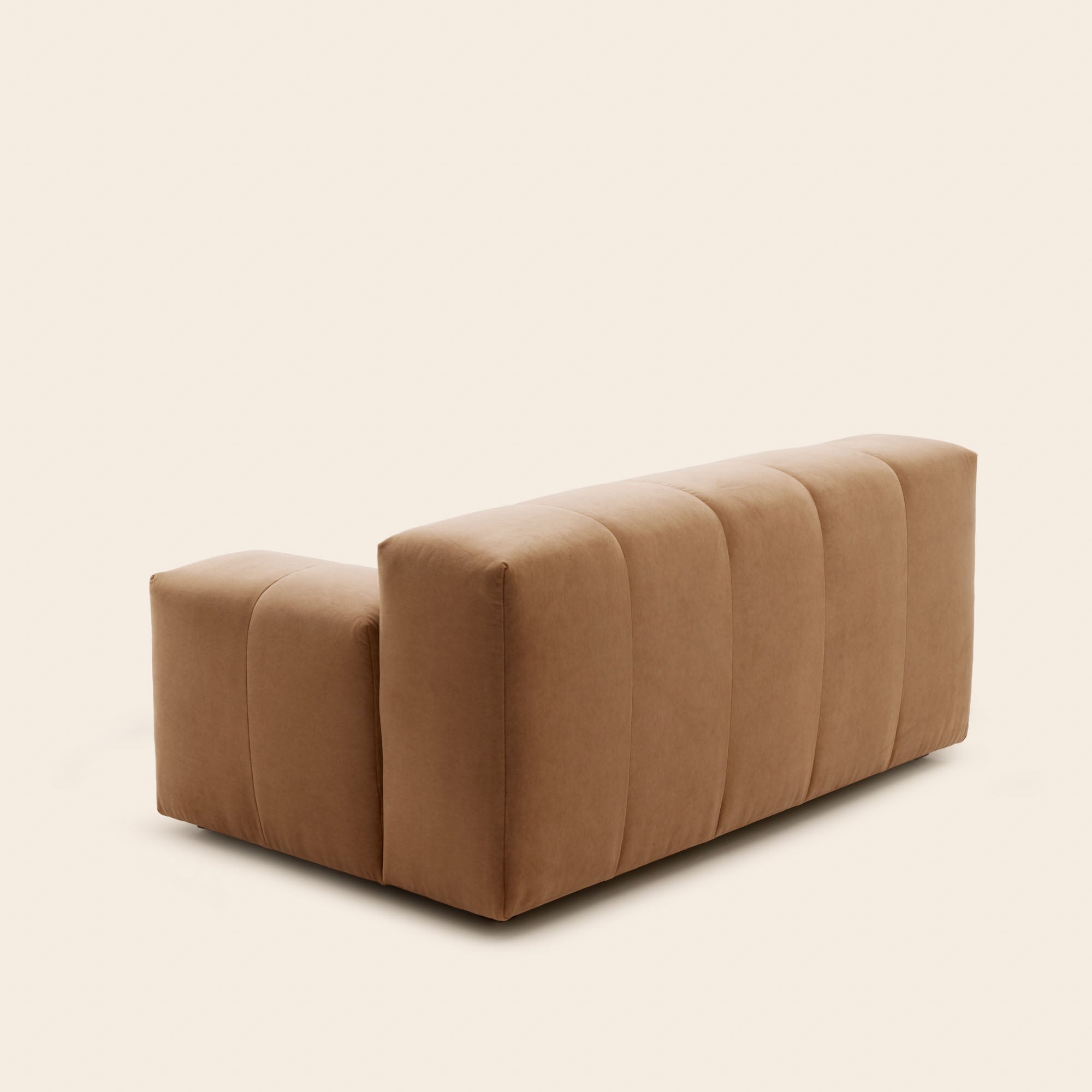 Canapé modulable accoudoir D UBERTO opal caramel