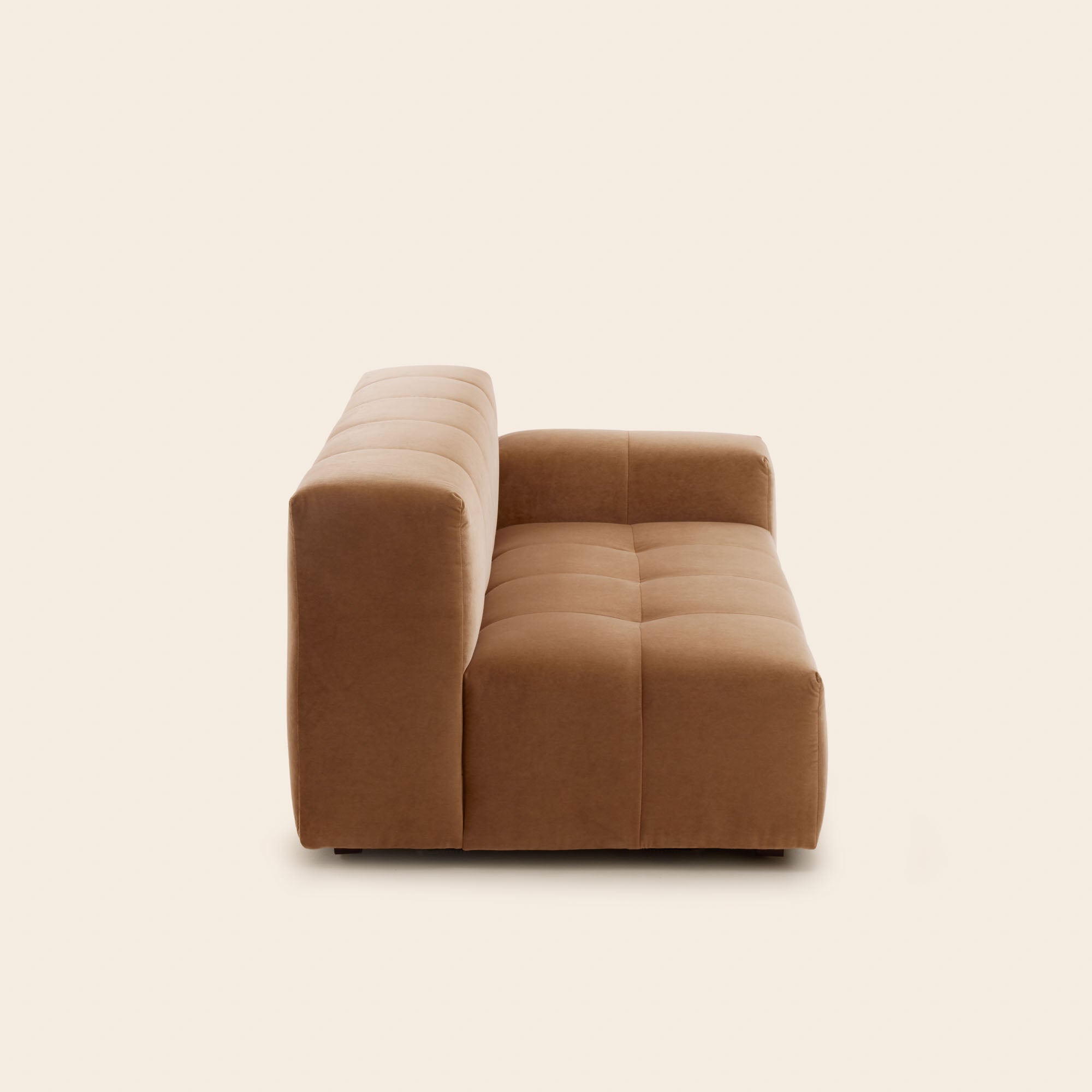 Canapé modulable accoudoir D UBERTO opal caramel