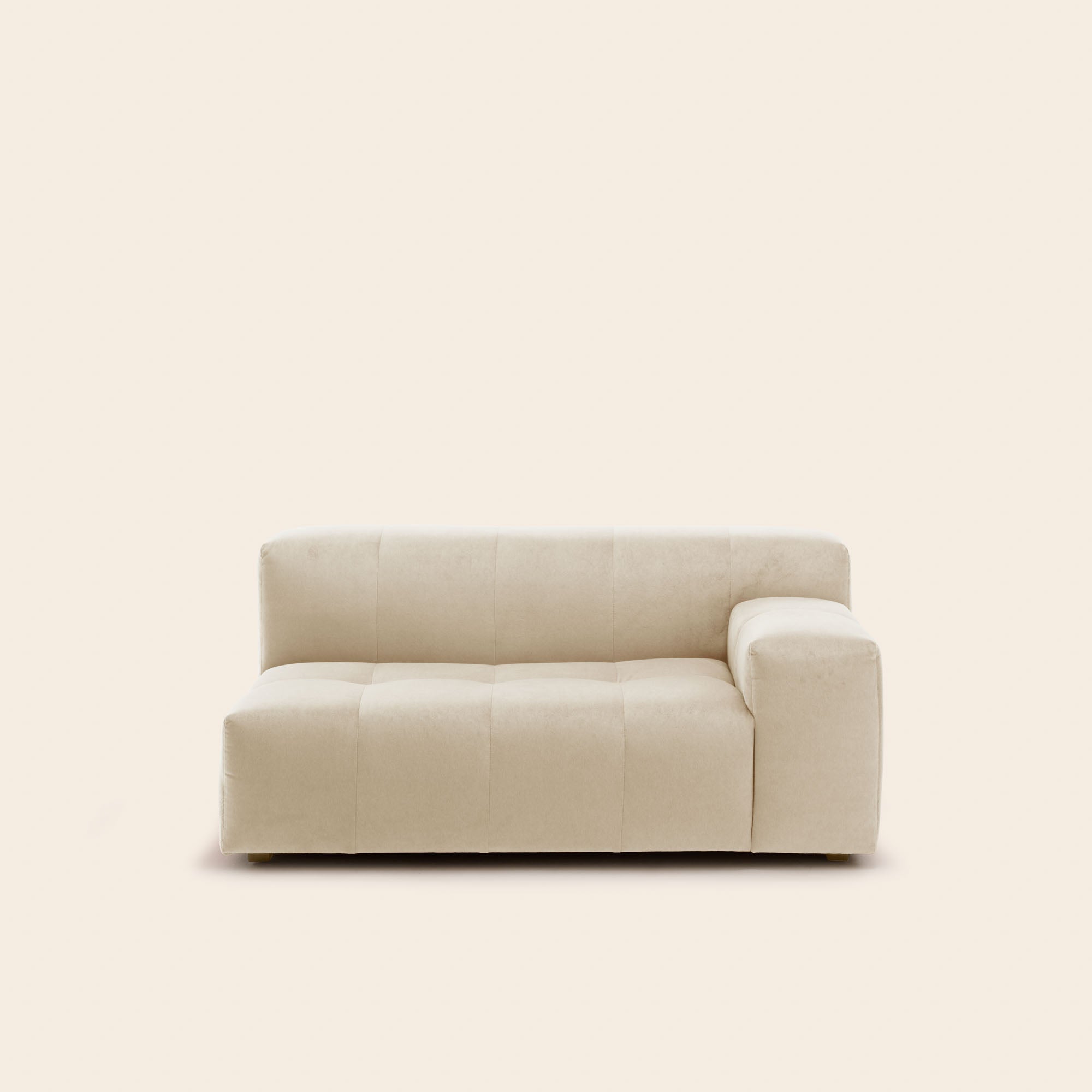 Canapé modulable accoudoir D UBERTO opal sable doux