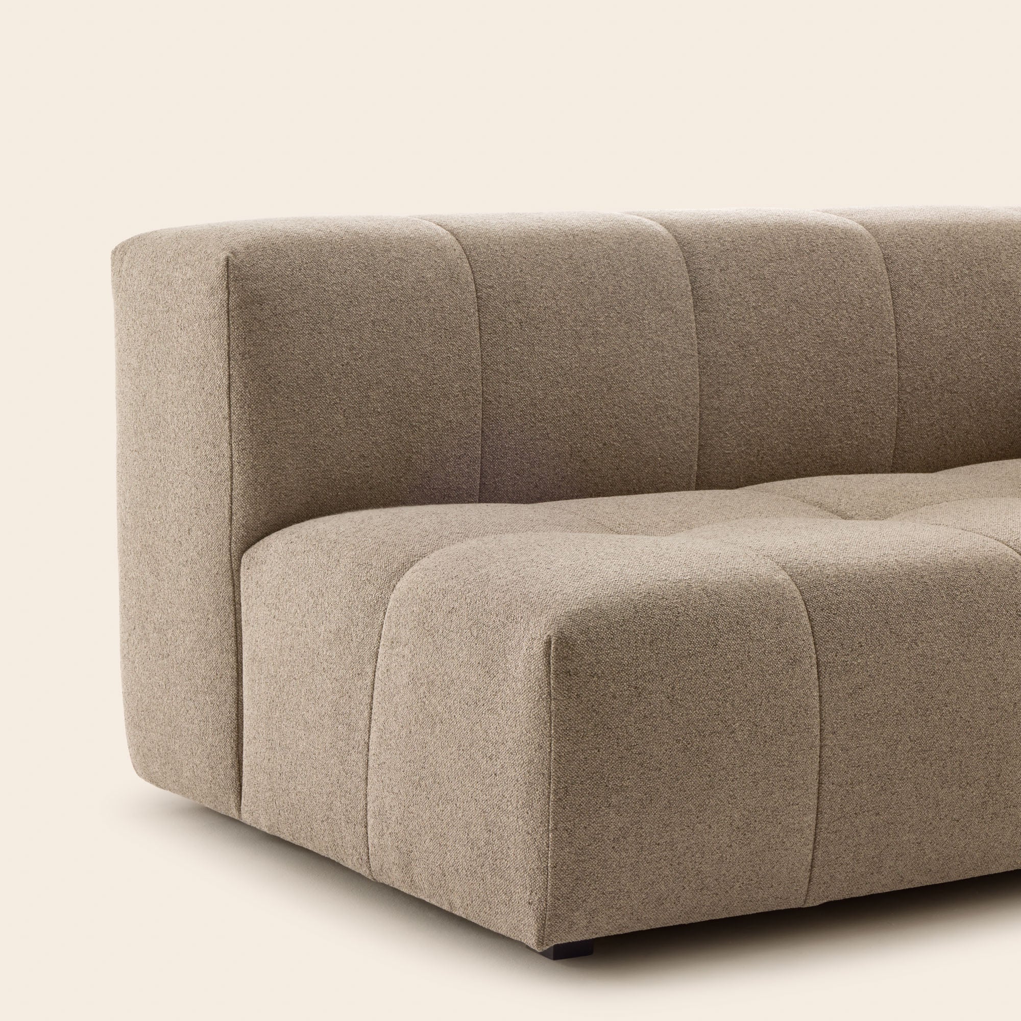 Canapé modulable accoudoir D UBERTO glory taupe