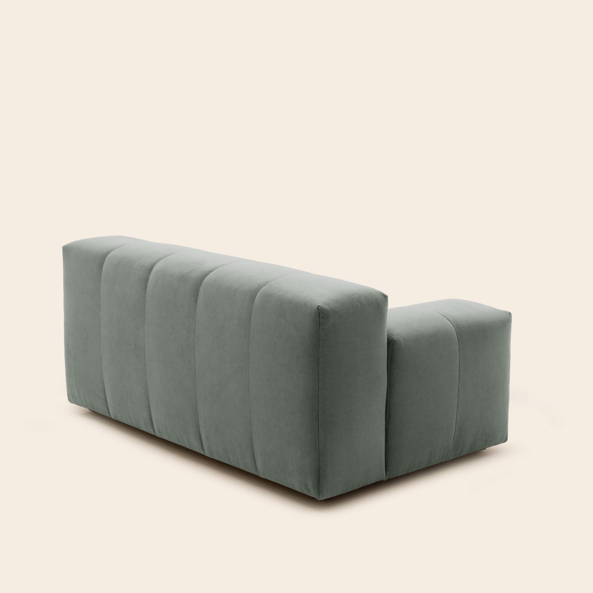 Canapé modulable accoudoir G UBERTO opal kaki grisé