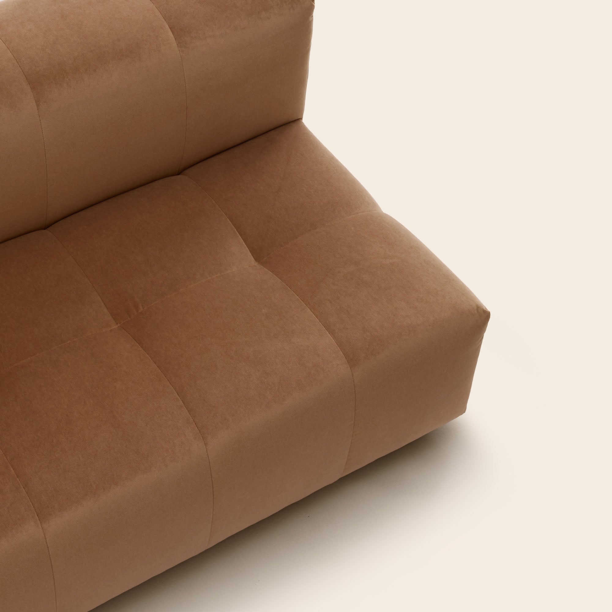 Canapé modulable accoudoir G UBERTO opal caramel