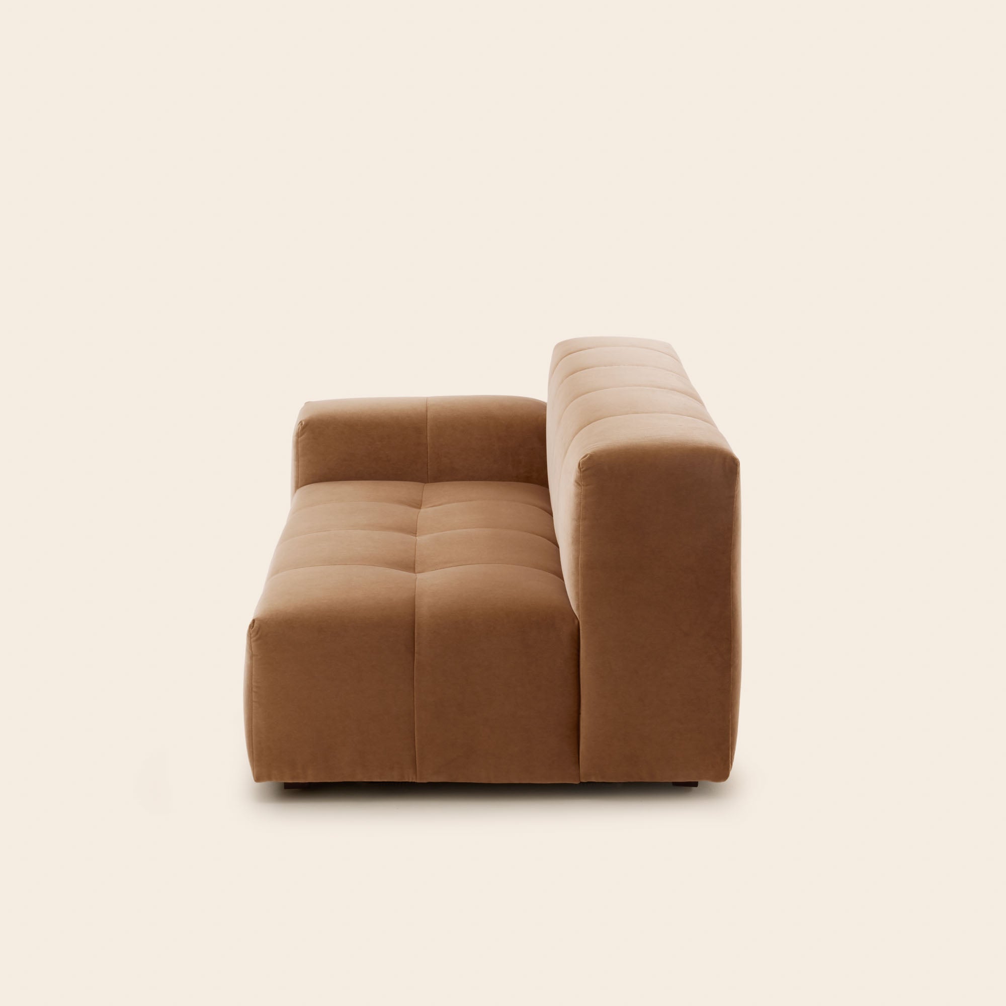 Canapé modulable accoudoir G UBERTO opal caramel