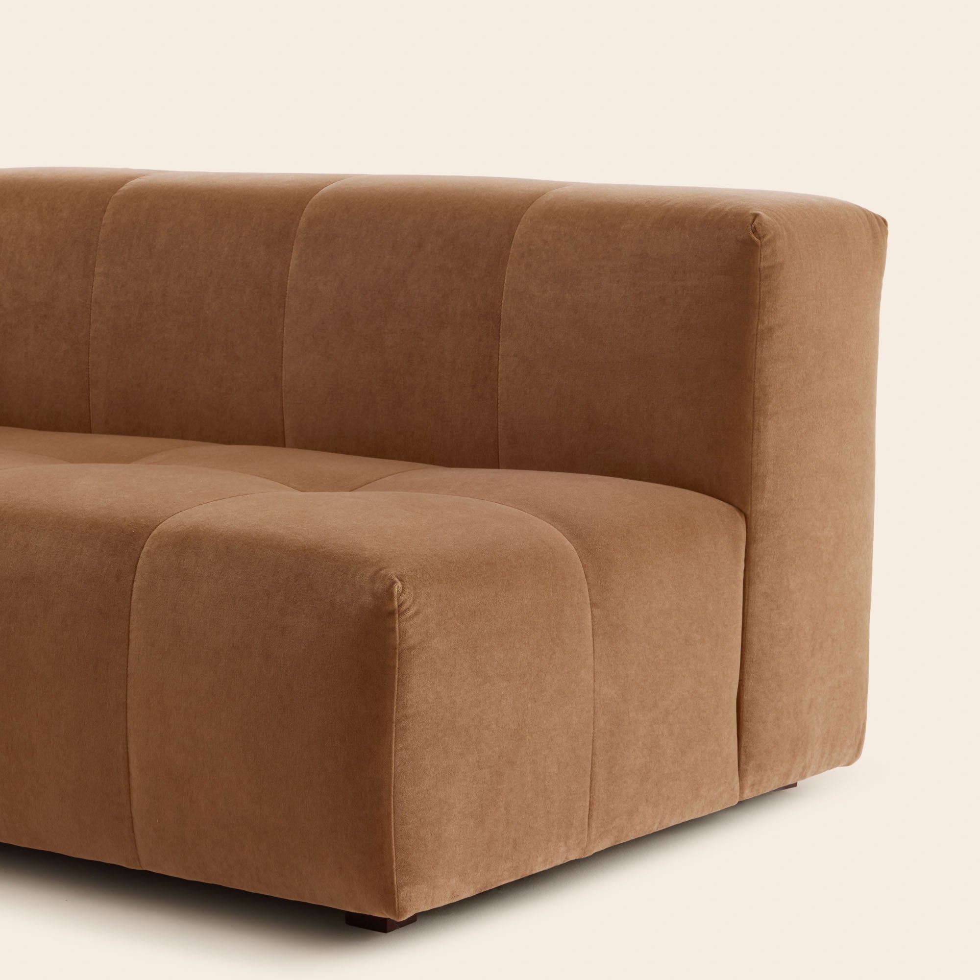 Canapé modulable accoudoir G UBERTO opal caramel