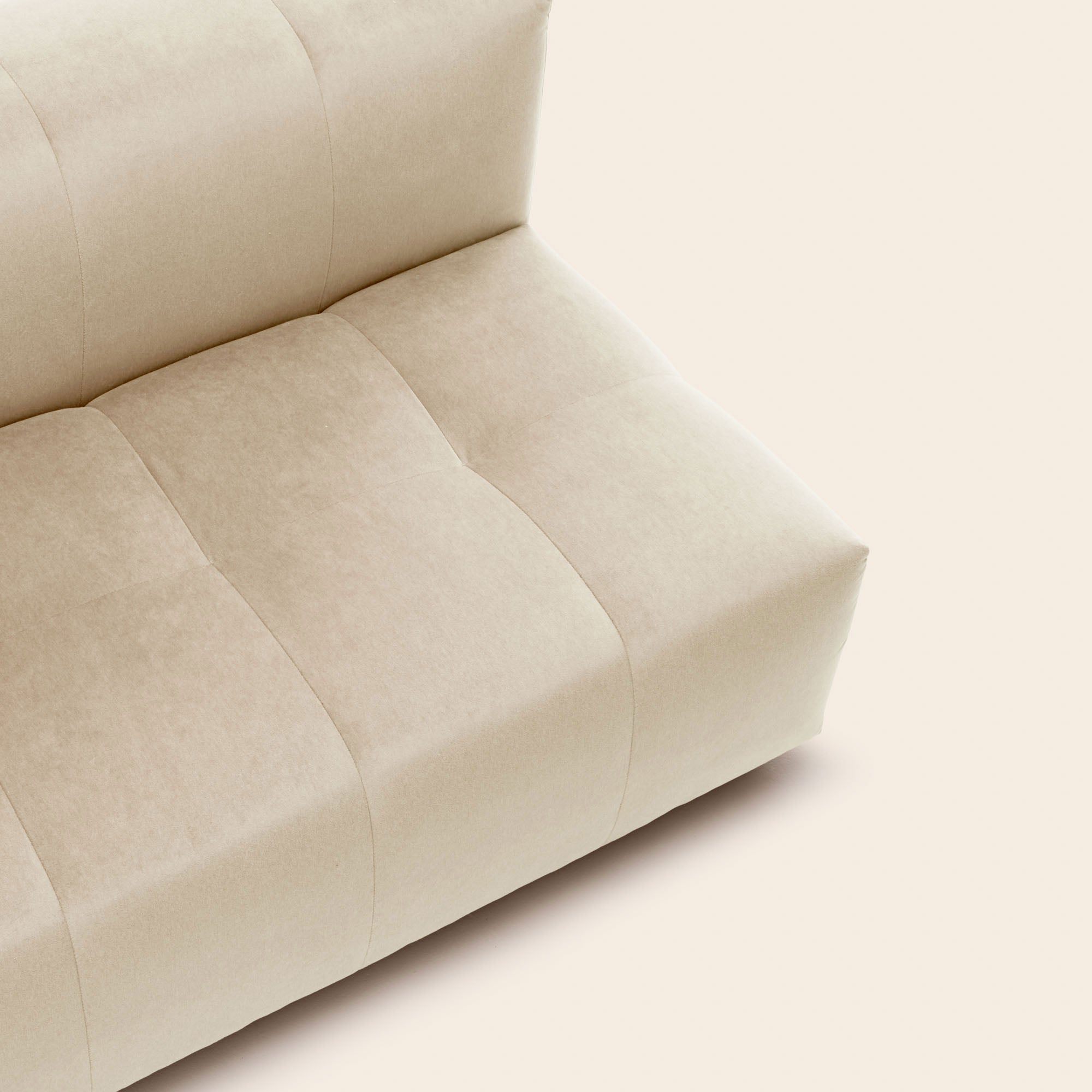 Canapé modulable accoudoir G UBERTO opal sable doux
