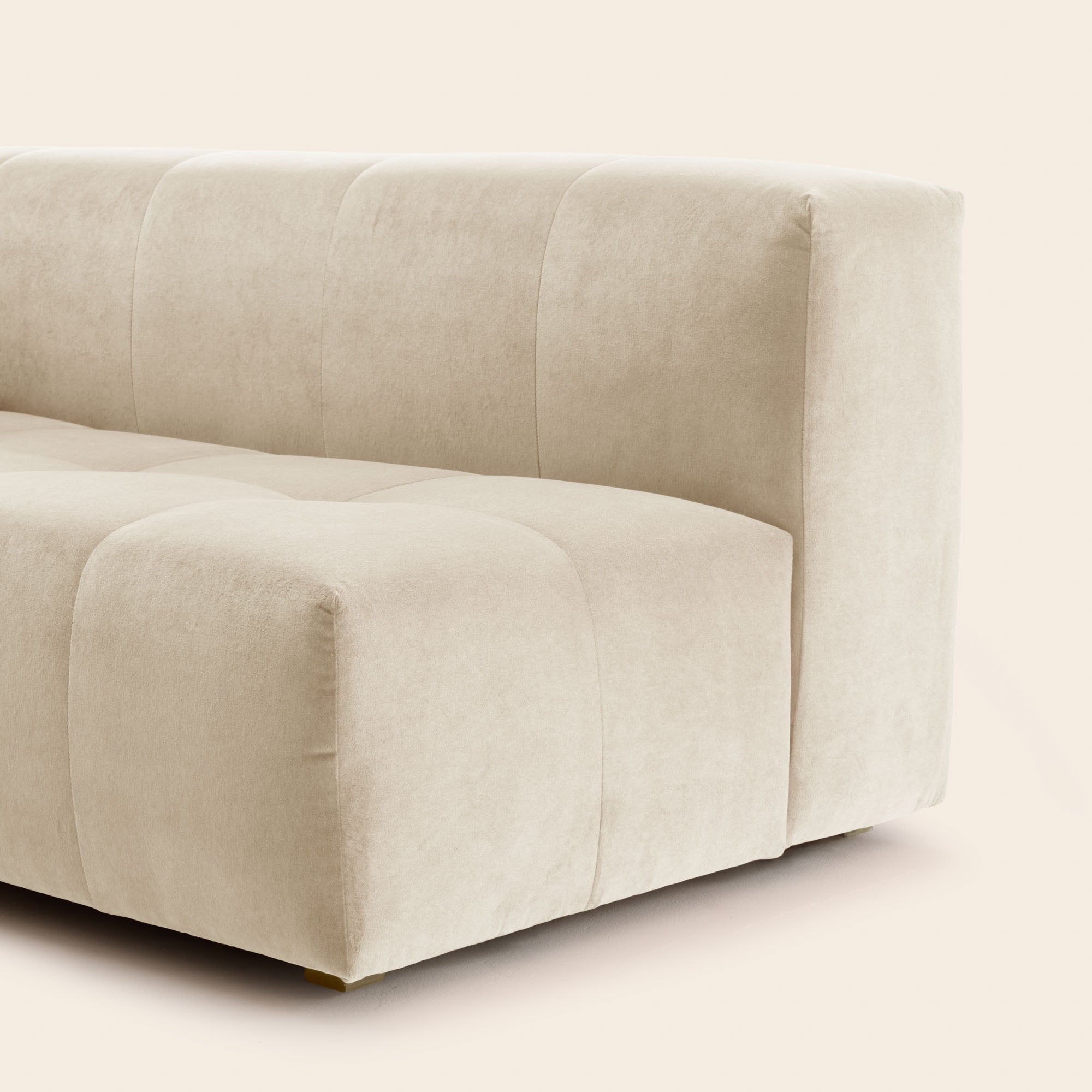 Canapé modulable accoudoir G UBERTO opal sable doux