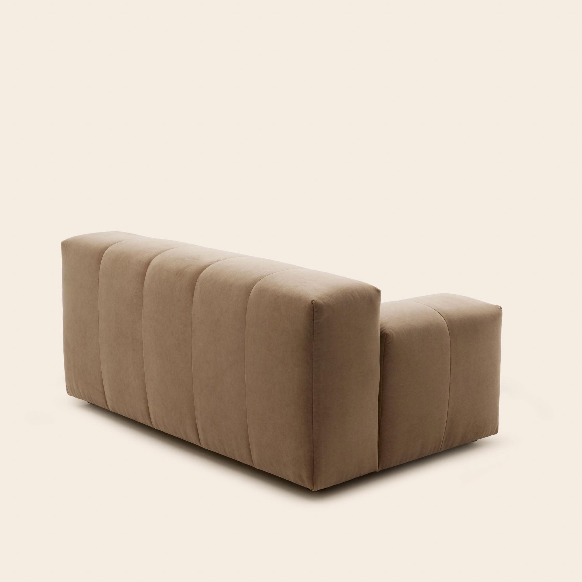 Canapé modulable accoudoir G UBERTO opal beige chaud